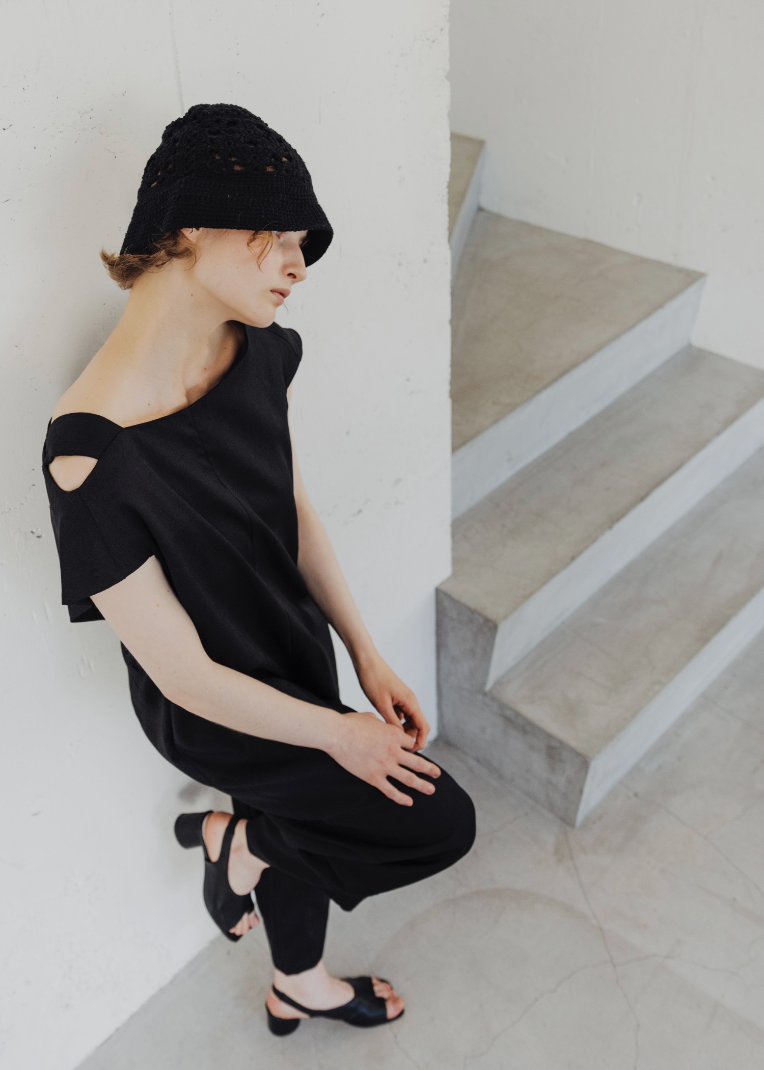 asymmetry bundle sleeve all-in-one