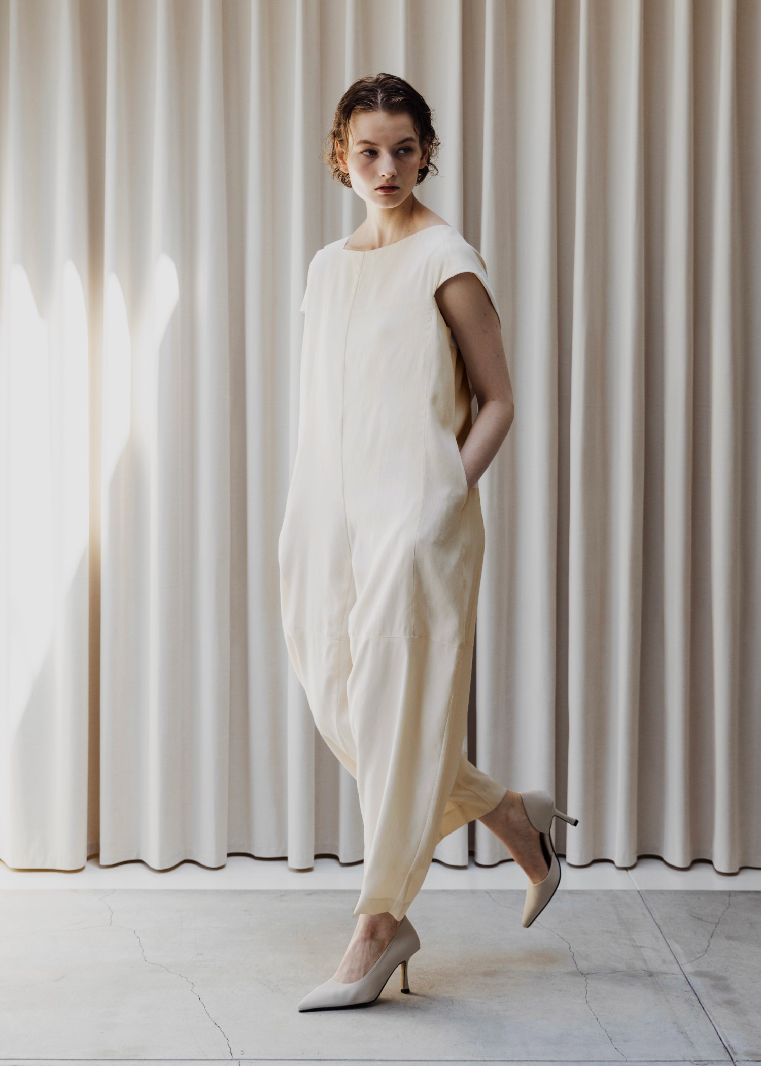 asymmetry bundle sleeve all-in-one