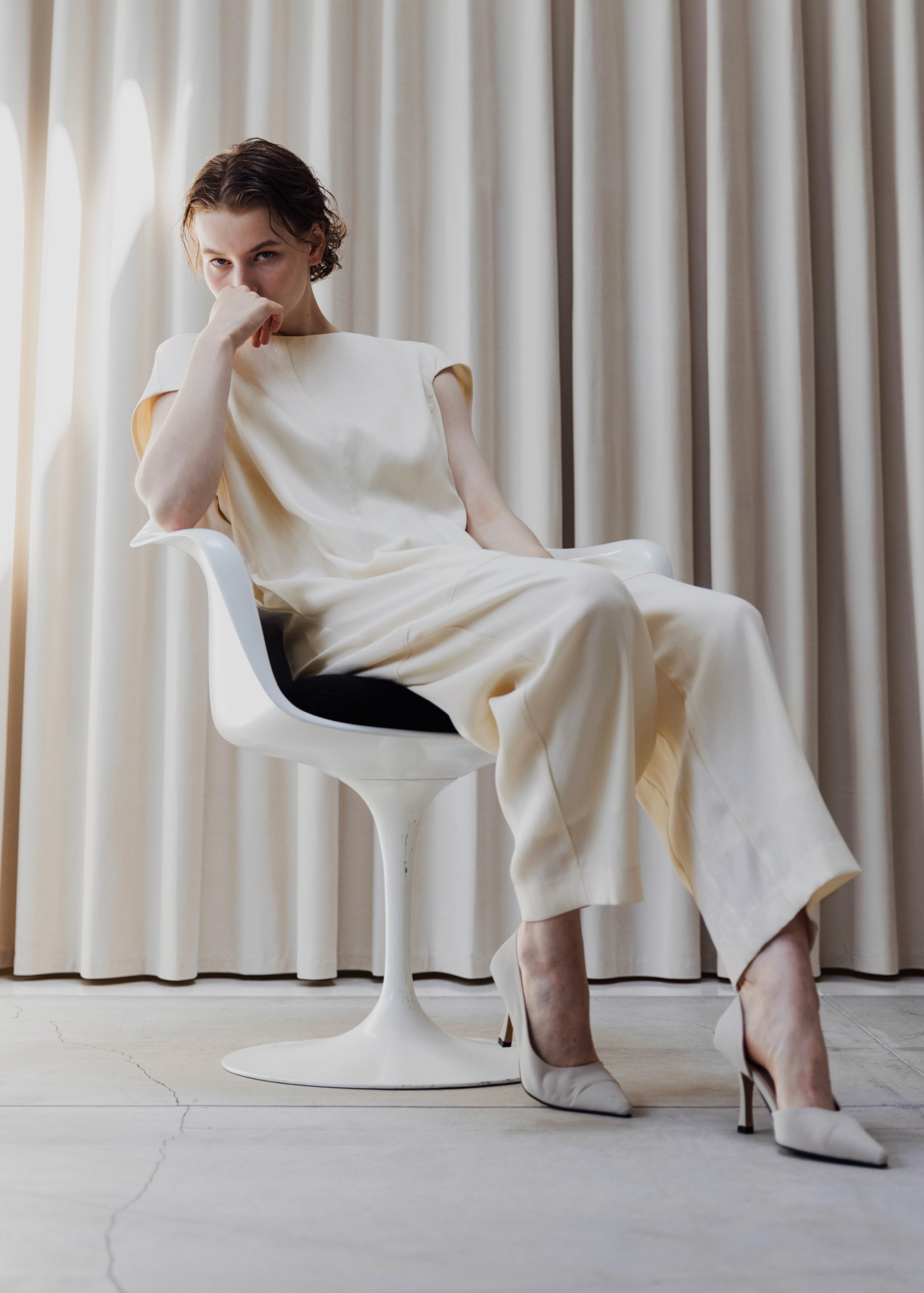 asymmetry bundle sleeve all-in-one