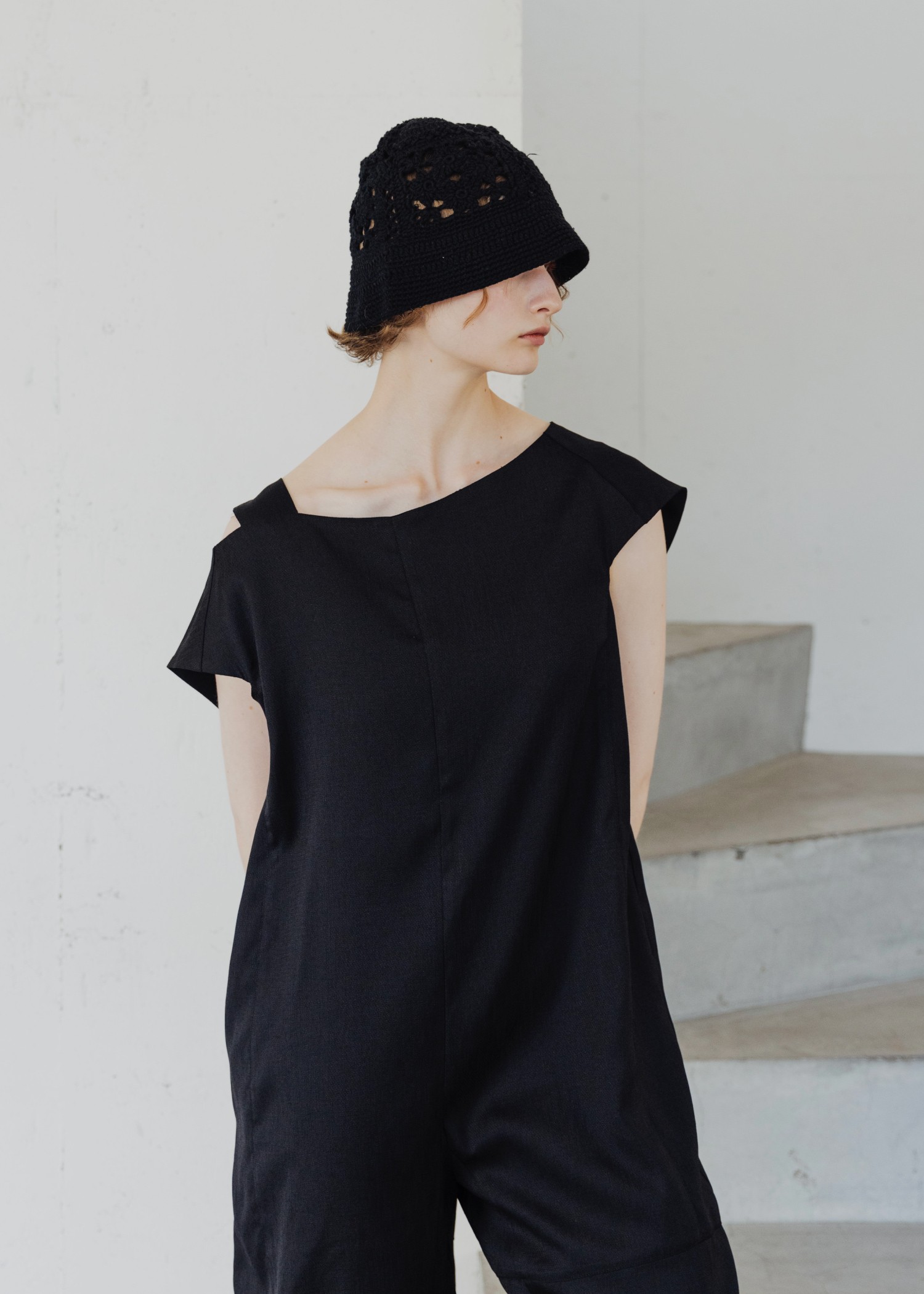 asymmetry bundle sleeve all-in-one