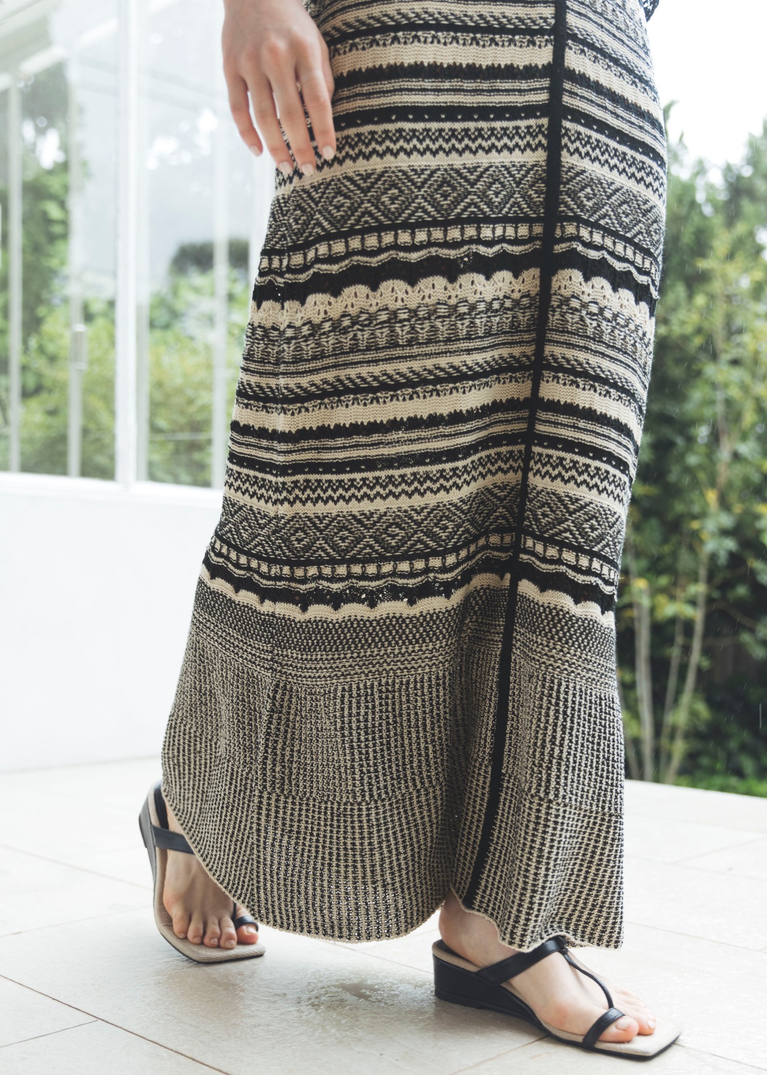 knit at random geometric pattern OP