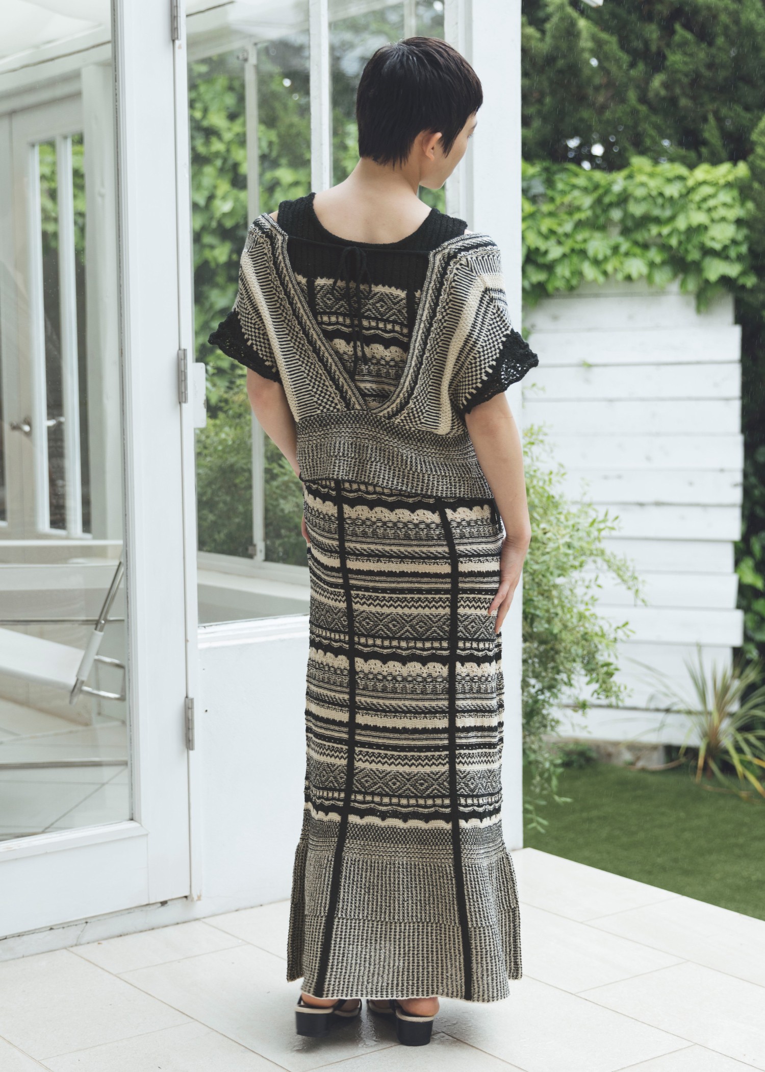 knit at random geometric pattern OP