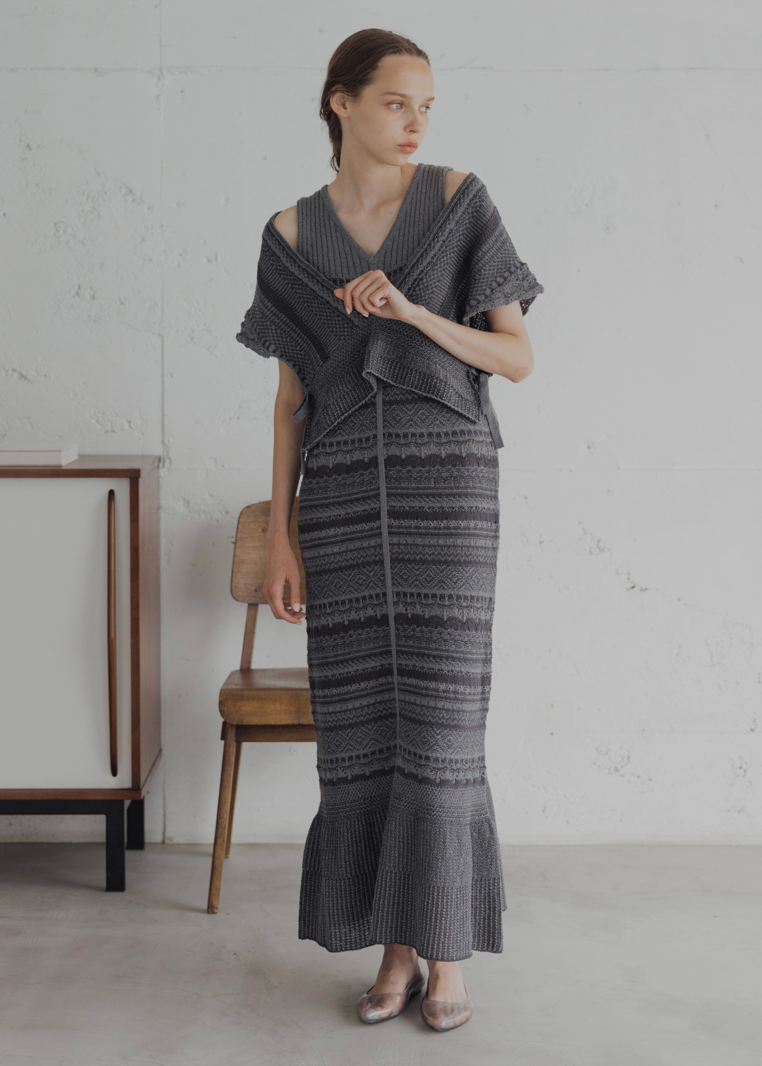 knit at random geometric pattern OP