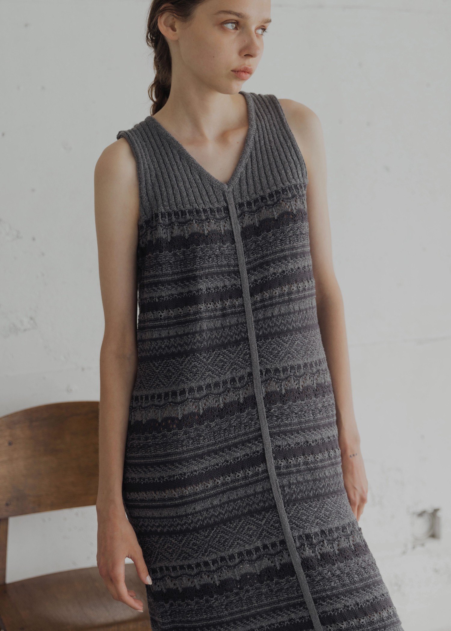 knit at random geometric pattern OP