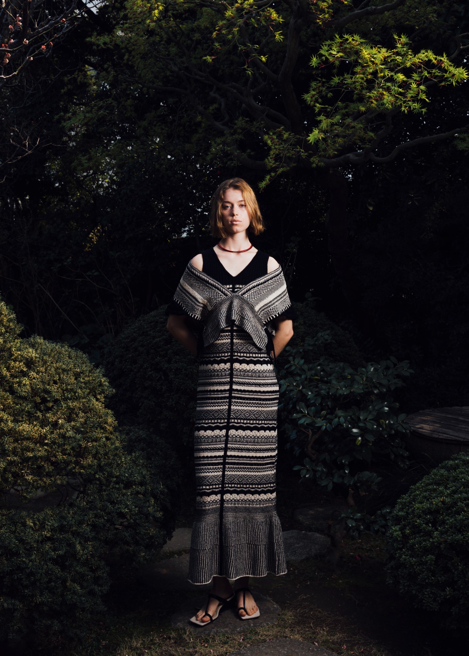 knit at random geometric pattern OP