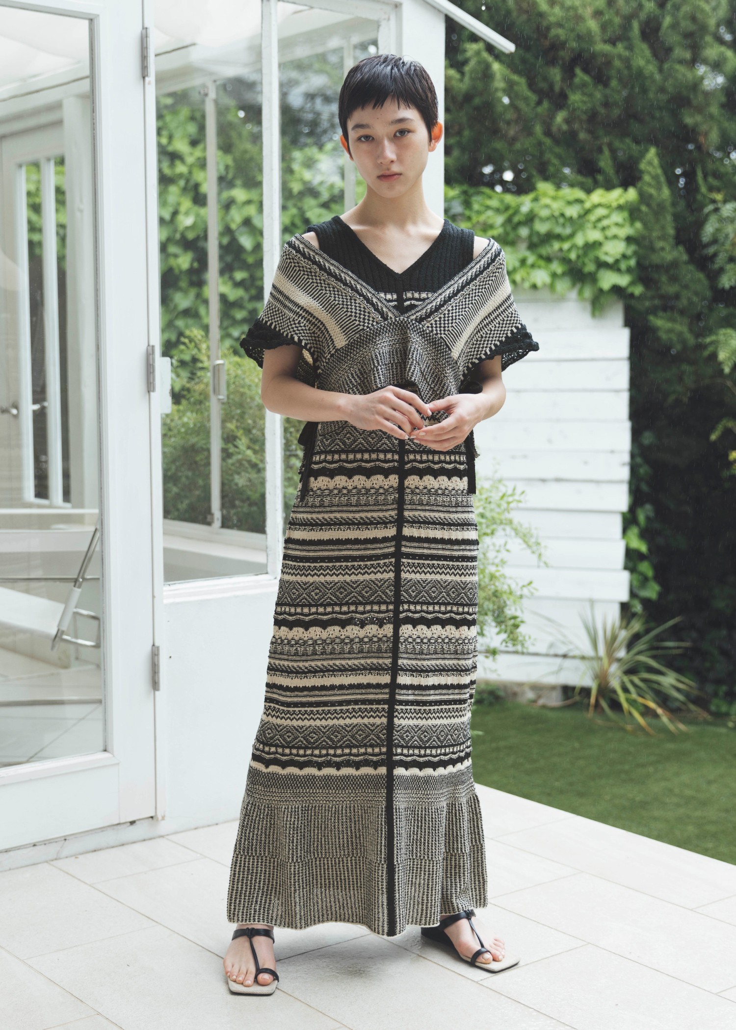 knit at random geometric pattern OP