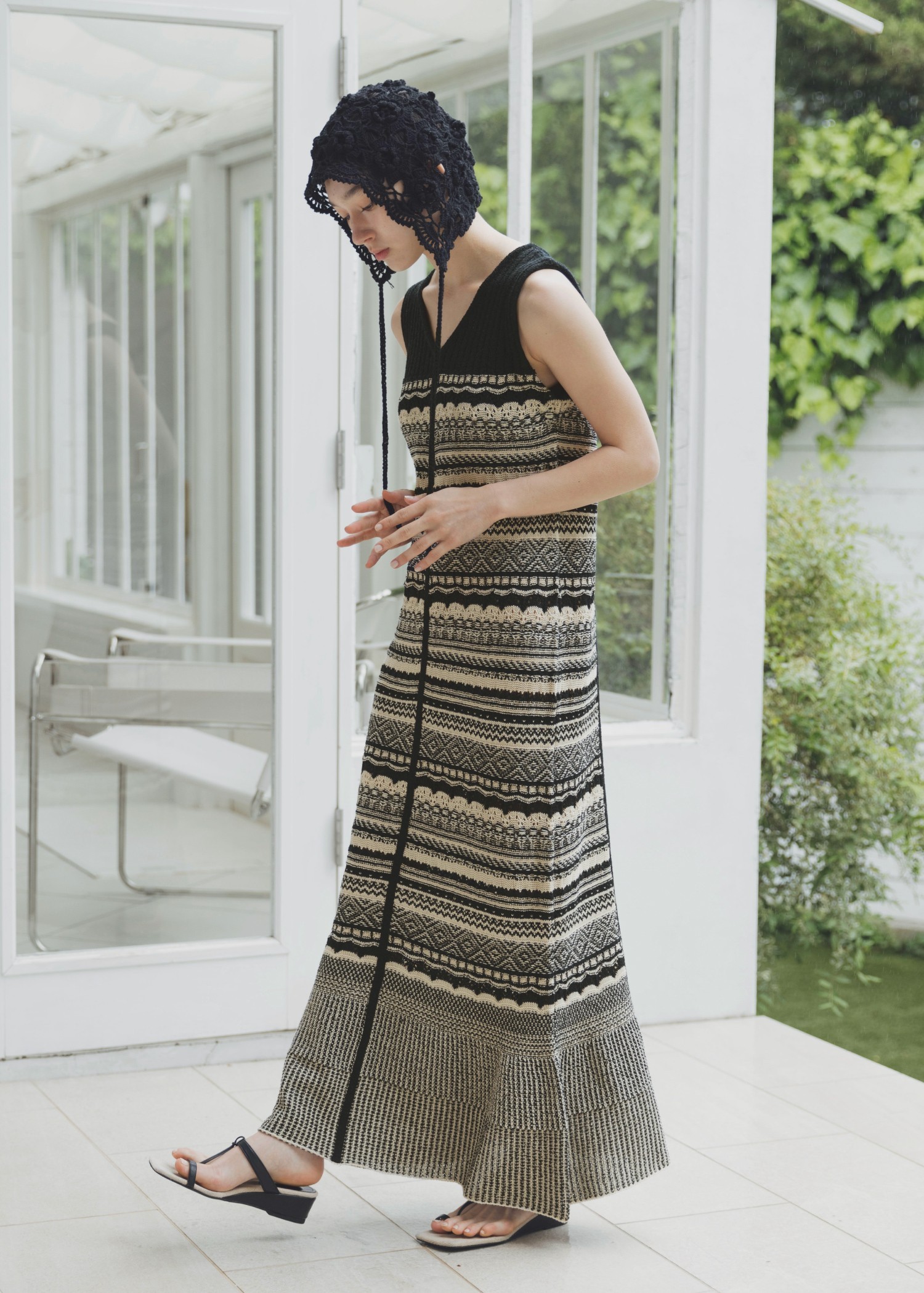 knit at random geometric pattern OP