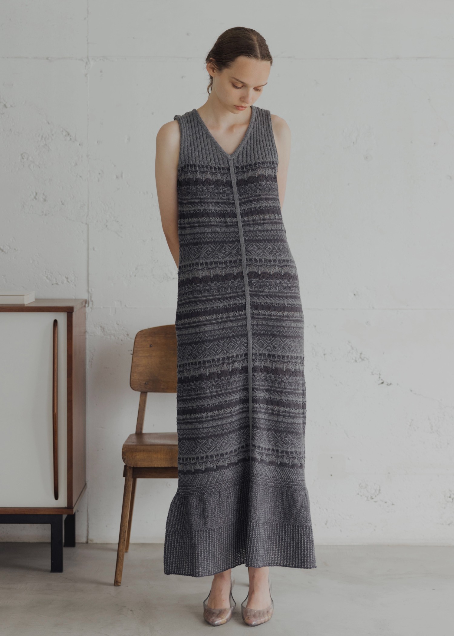 knit at random geometric pattern OP