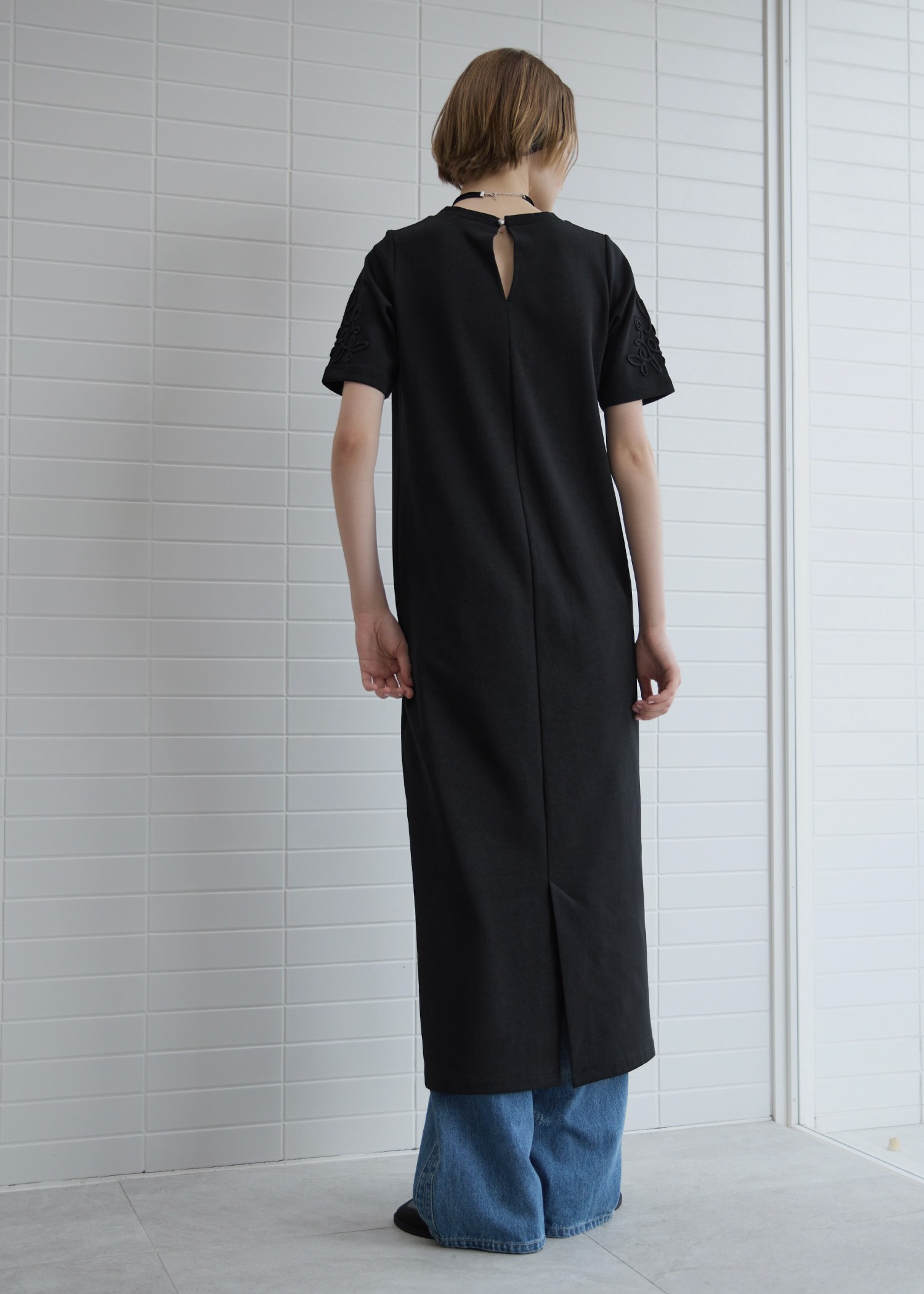 cord embroidery ponte OP