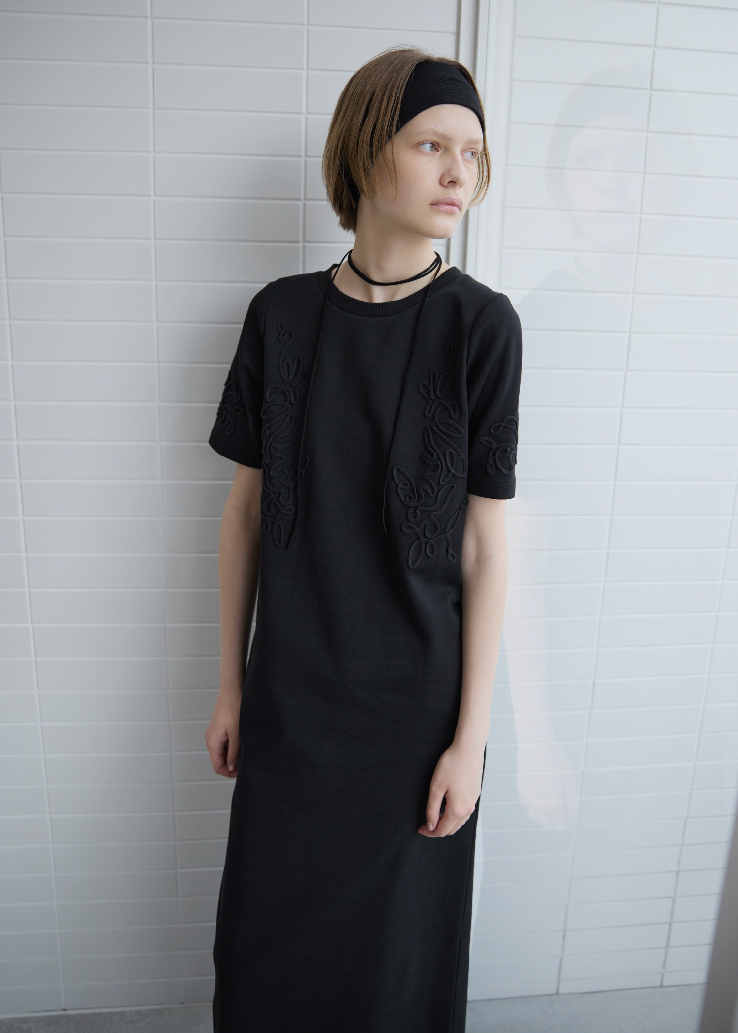 cord embroidery ponte OP