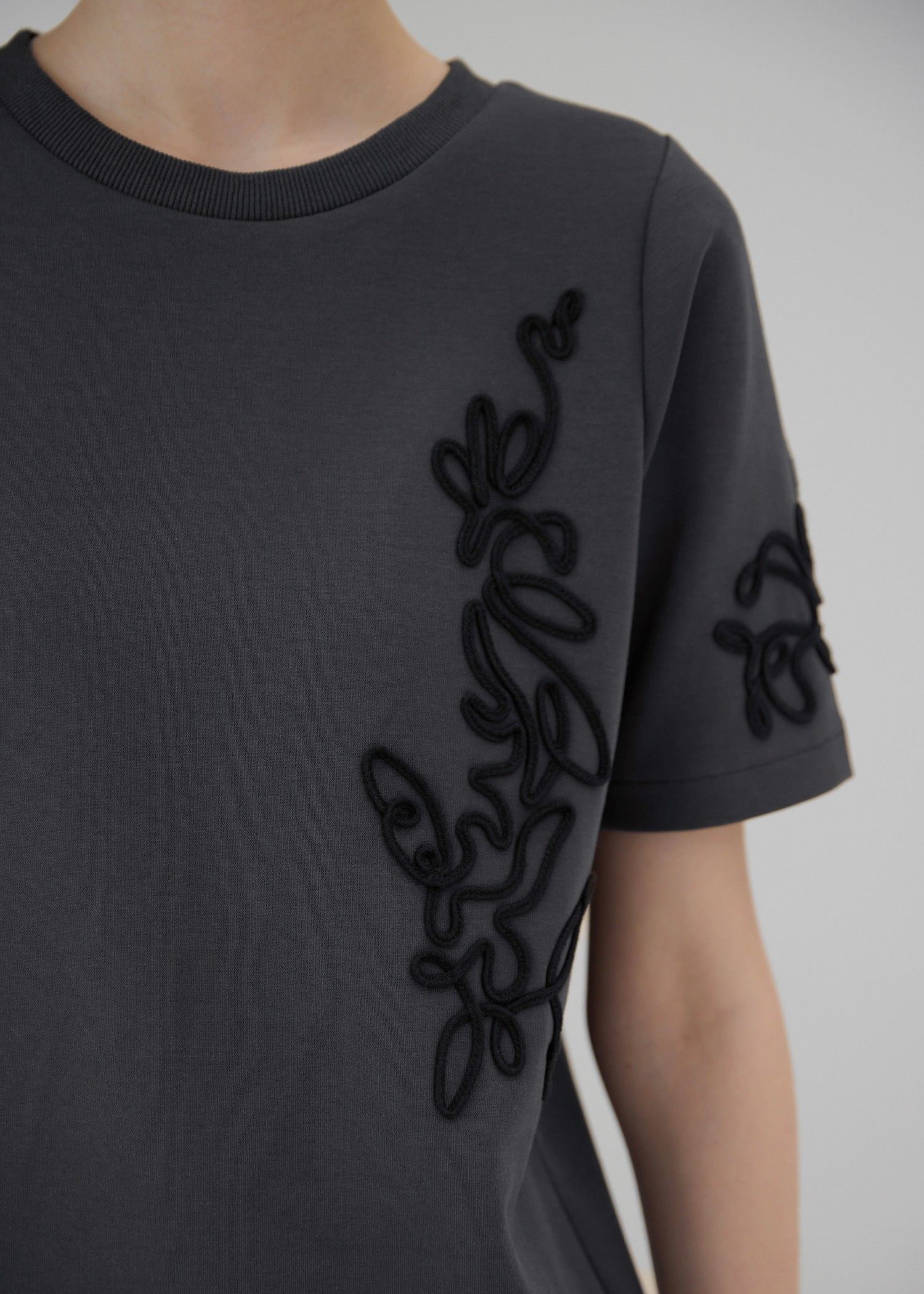 cord embroidery ponte OP