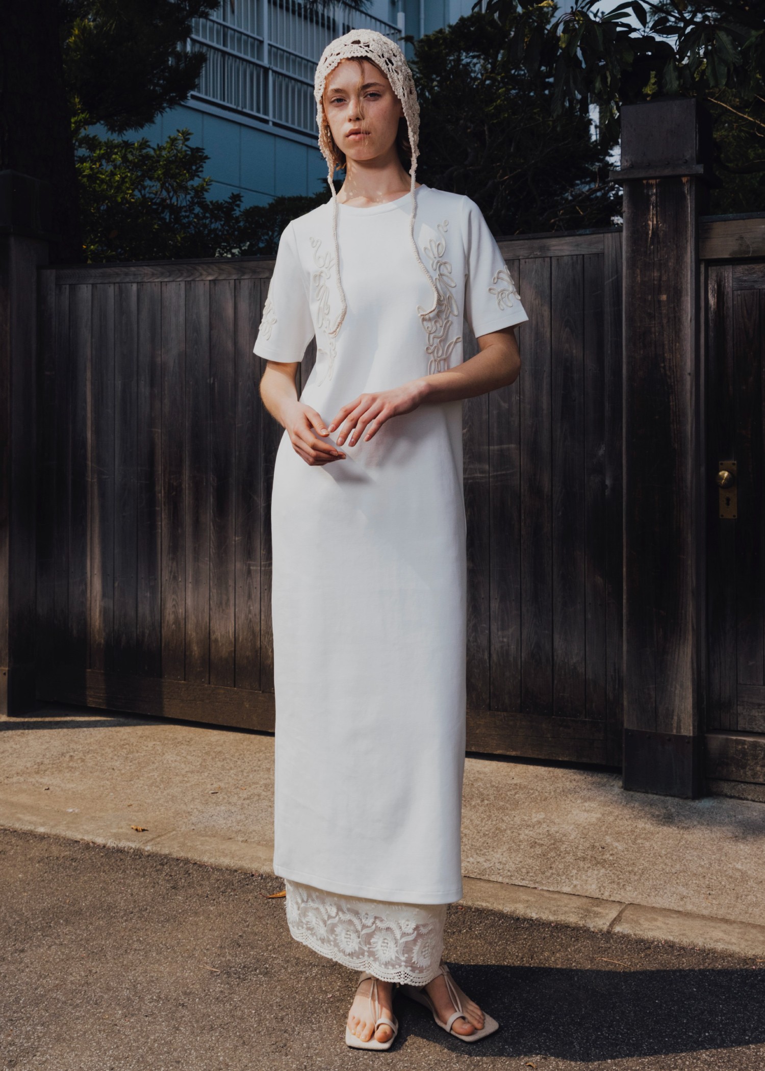 cord embroidery ponte OP