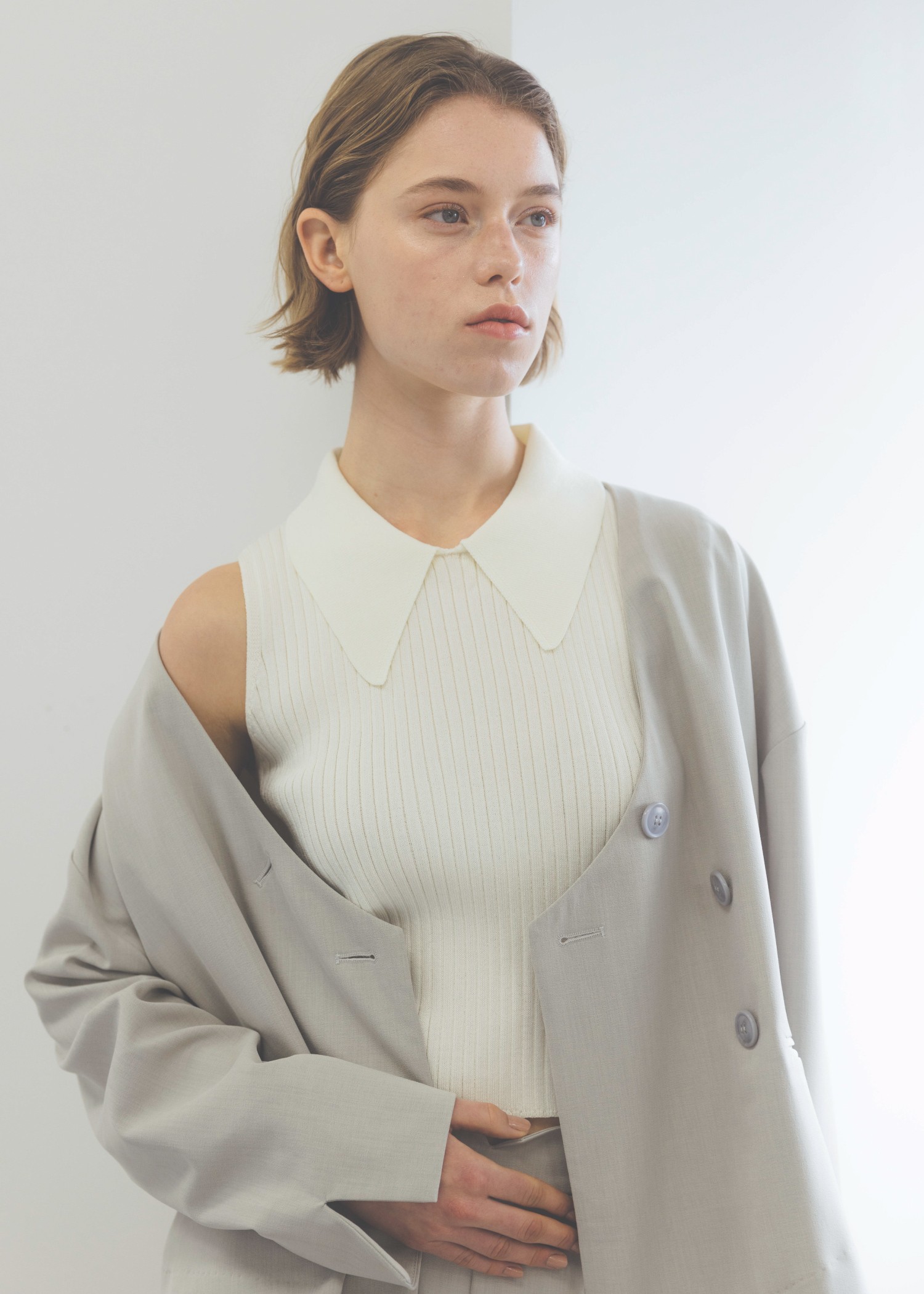 double hem flutter no collar JK