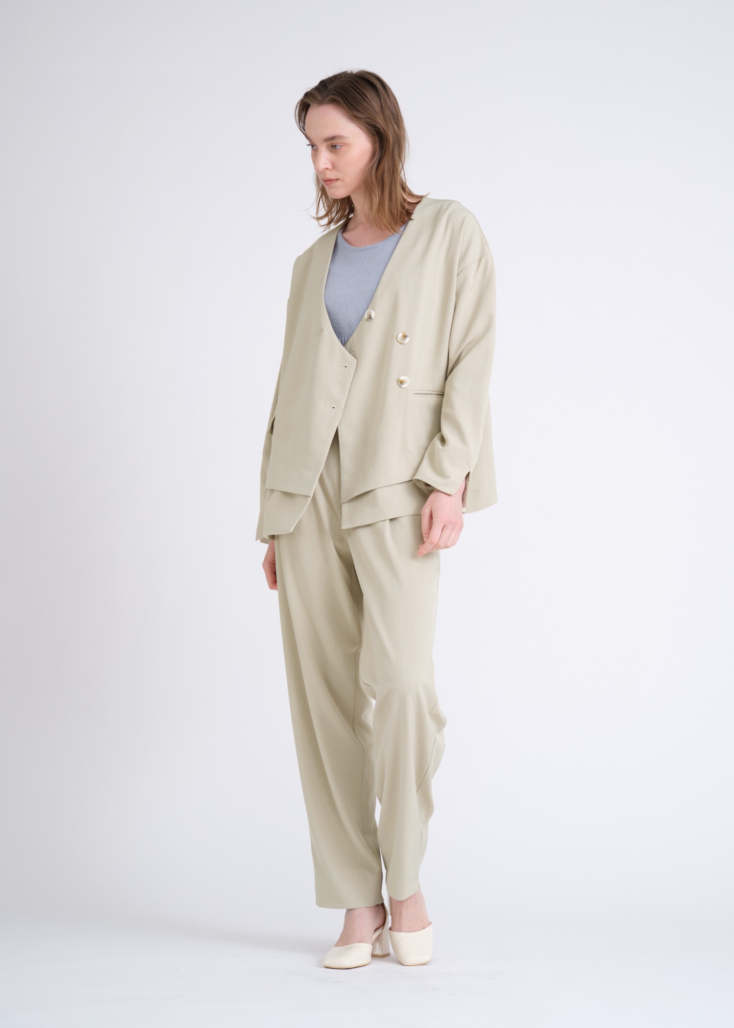 double hem flutter no collar JK