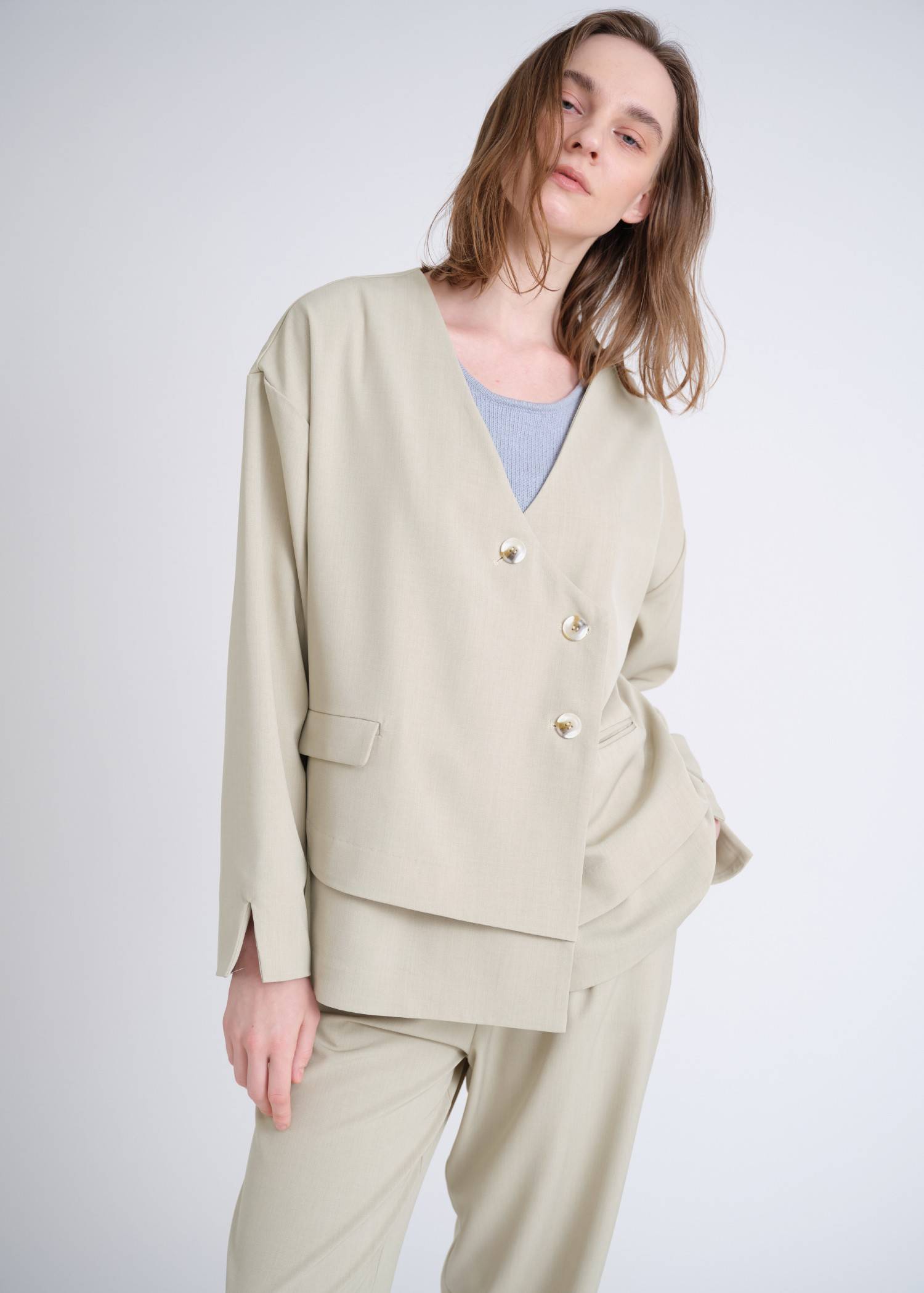 double hem flutter no collar JK