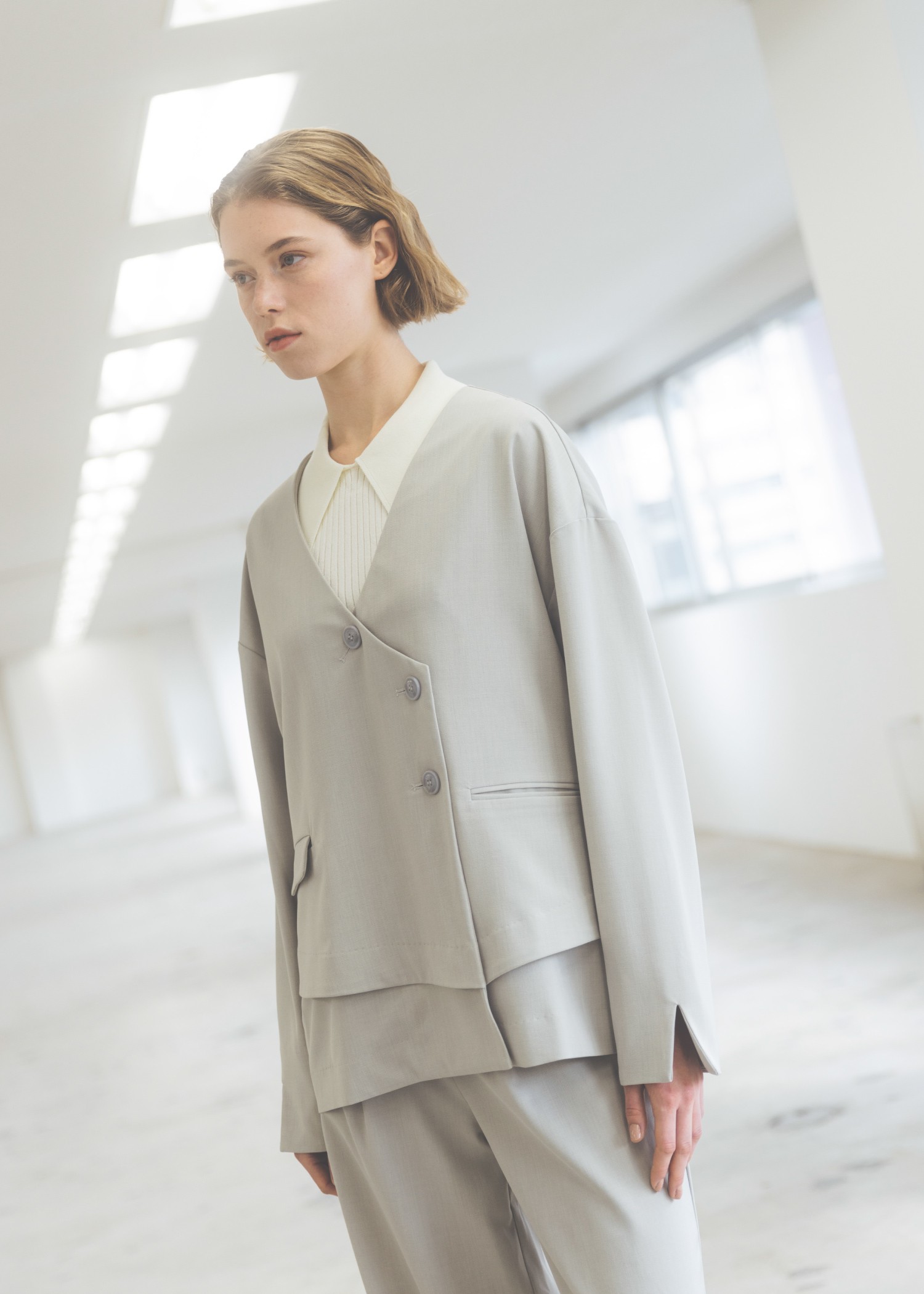 double hem flutter no collar JK