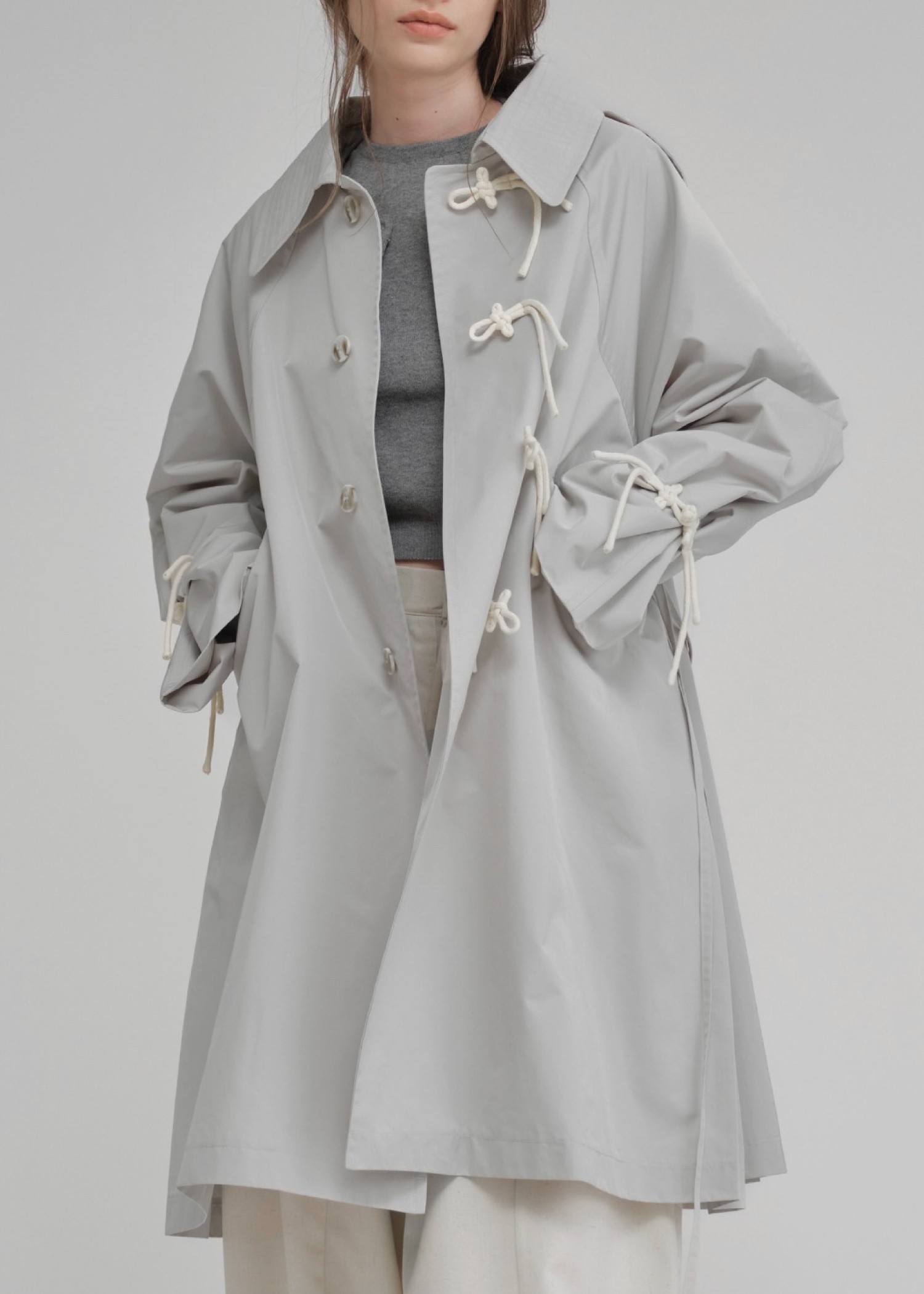 tent cord button various midi coat