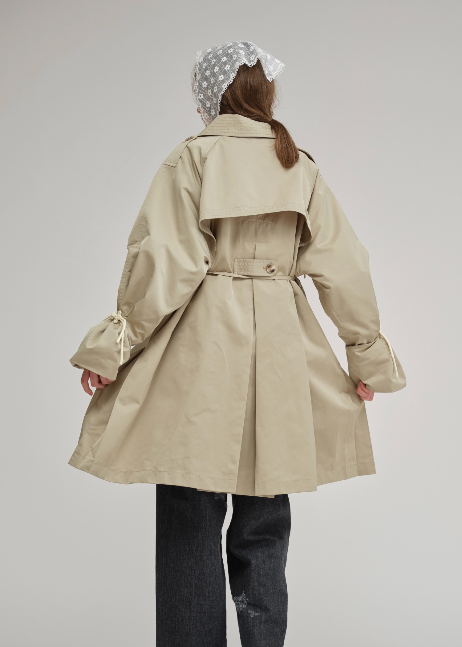 tent cord button various midi coat