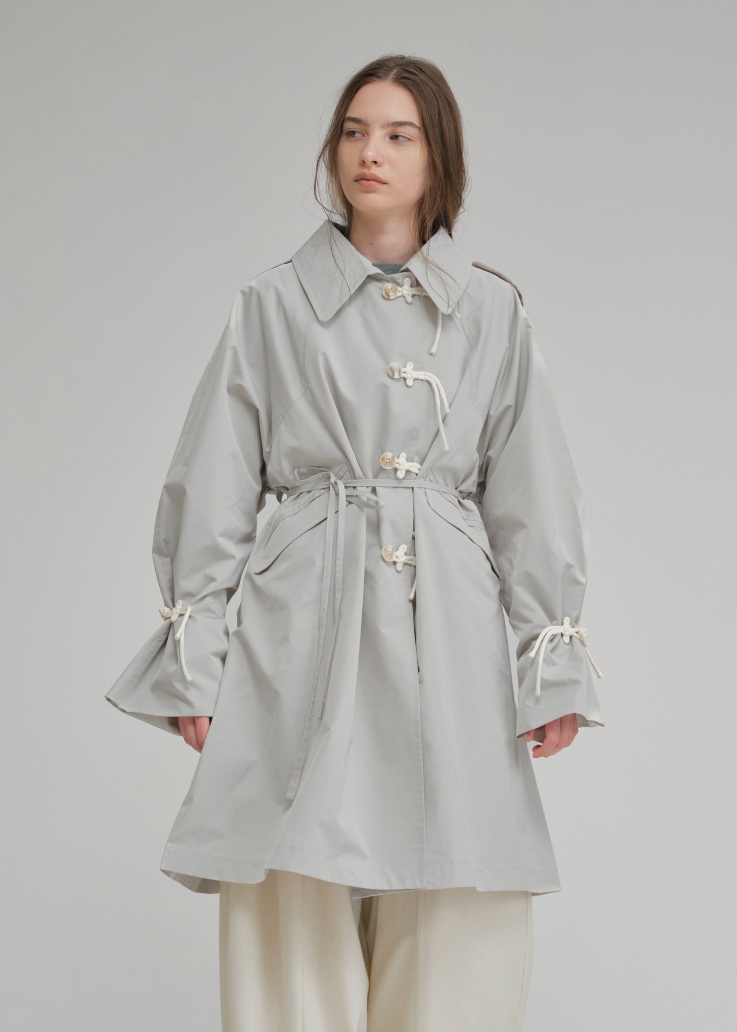 tent cord button various midi coat