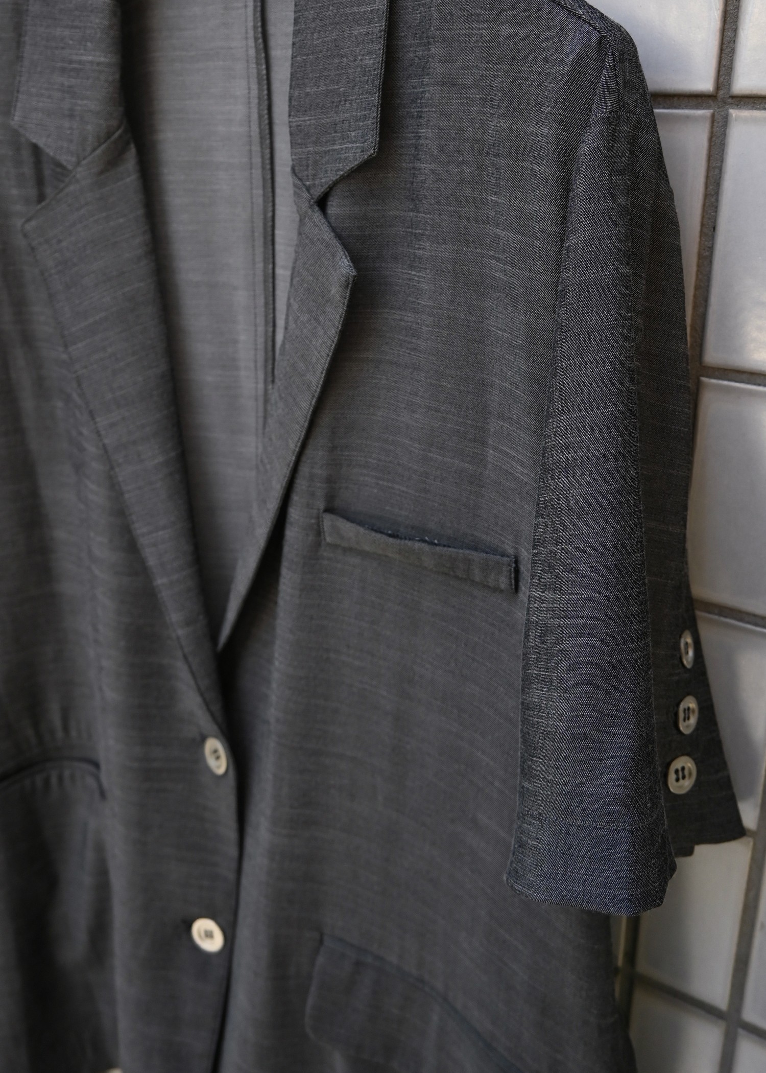 half sleeve slub mix tailored JK