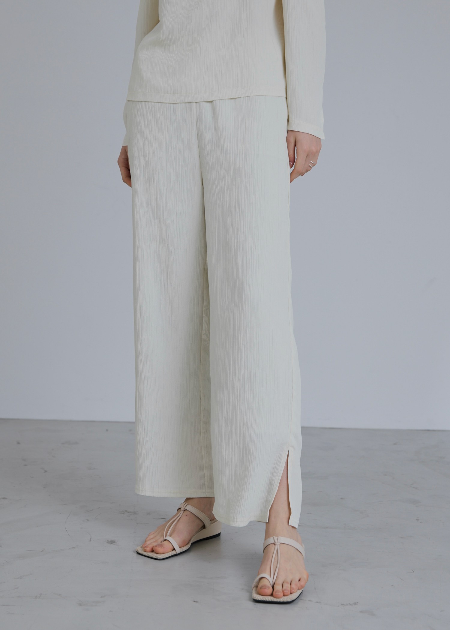 crepe hem slit relax PT