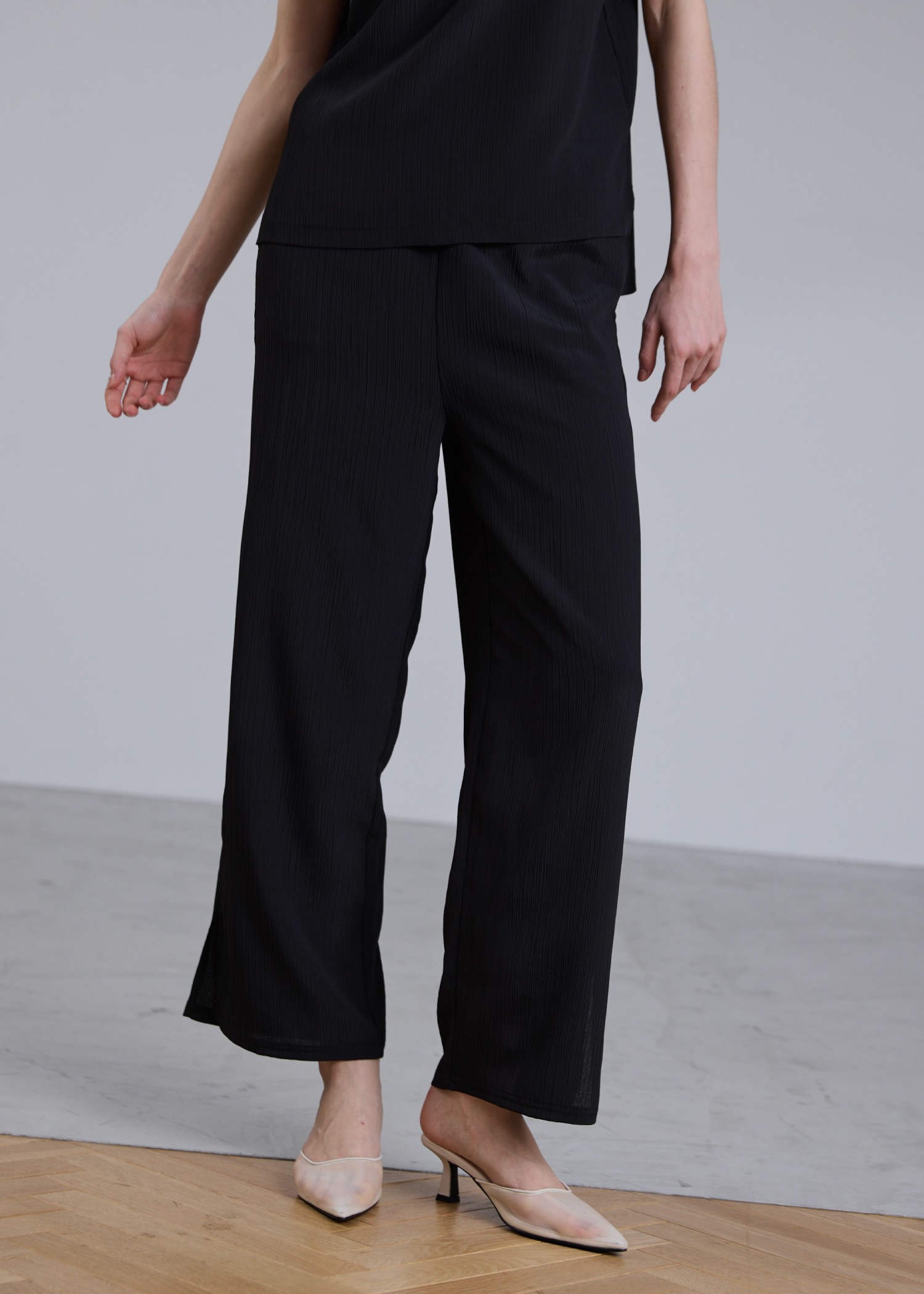 crepe hem slit relax PT