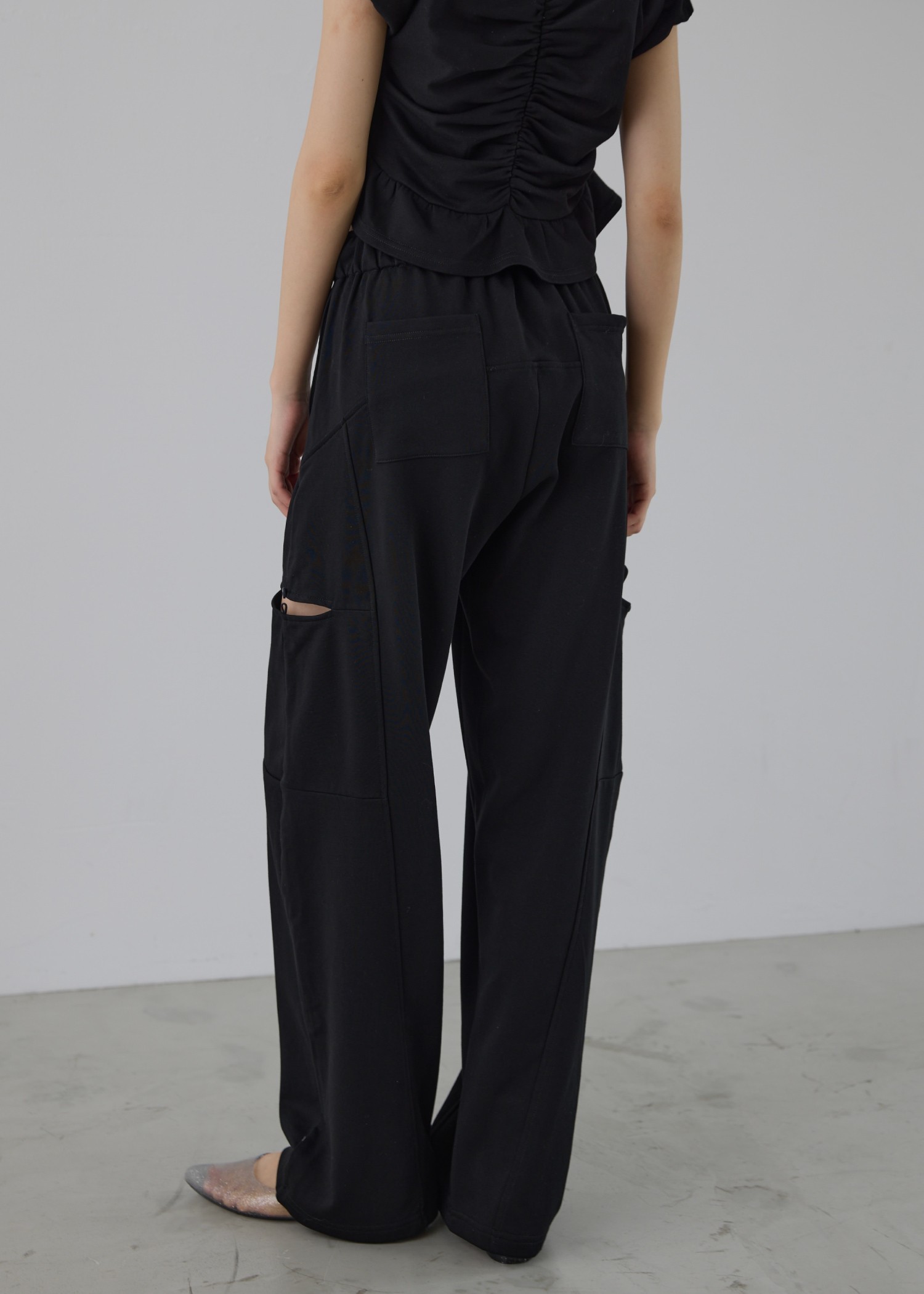 side open slit panel sweat PT