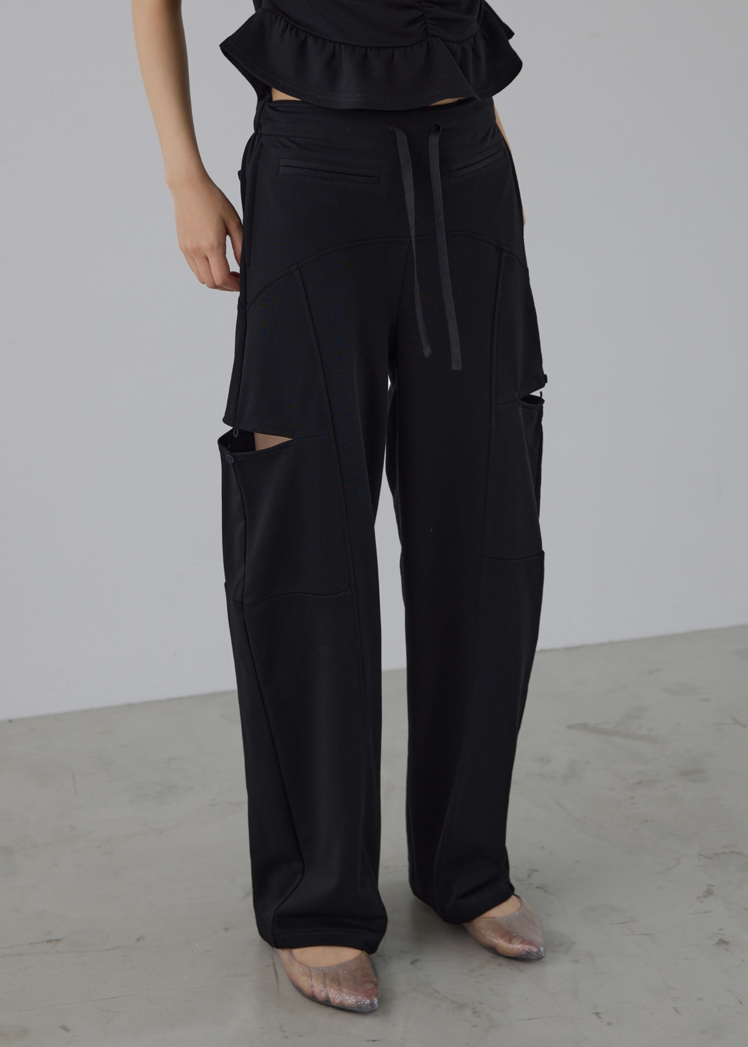 side open slit panel sweat PT