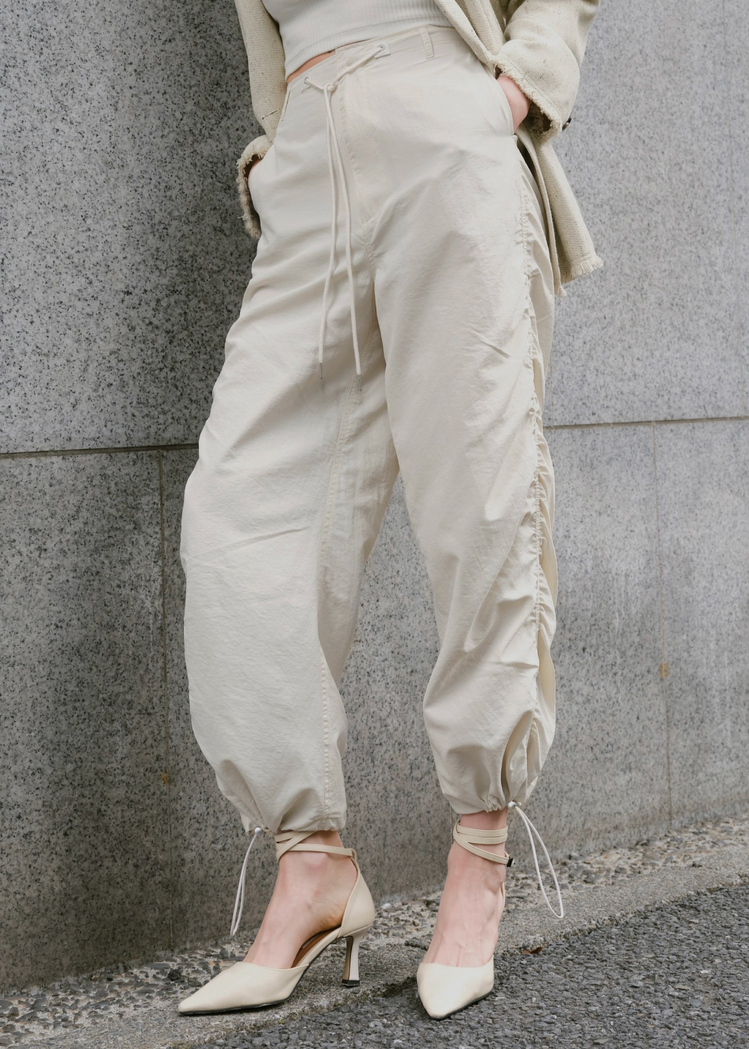 side gather drawstring PT