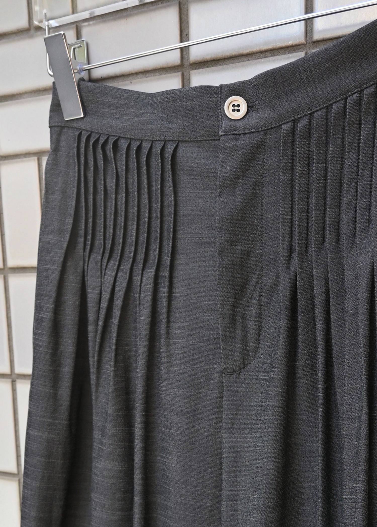 waist pin tuck wide panel PT