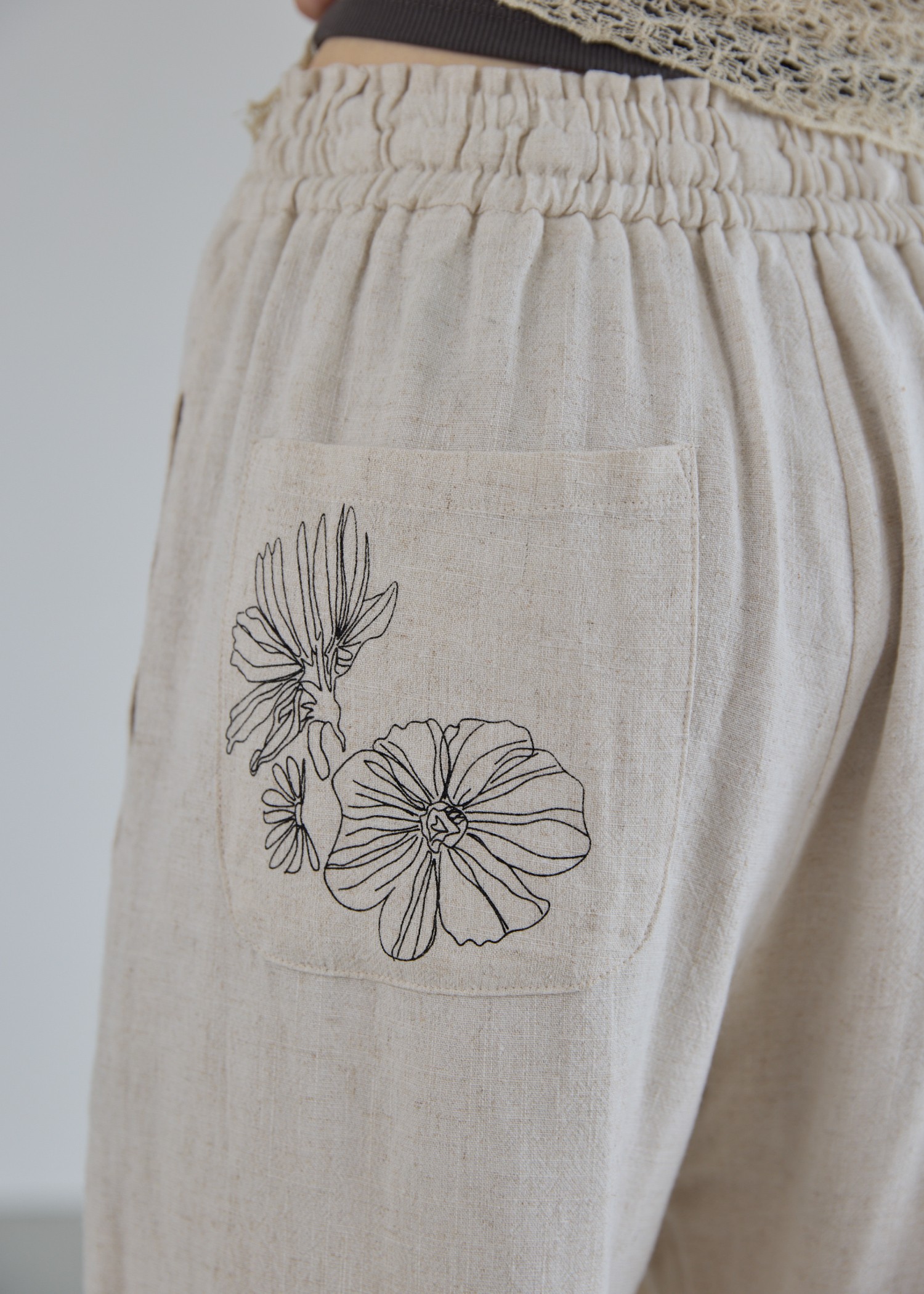 flower print undulate relax PT