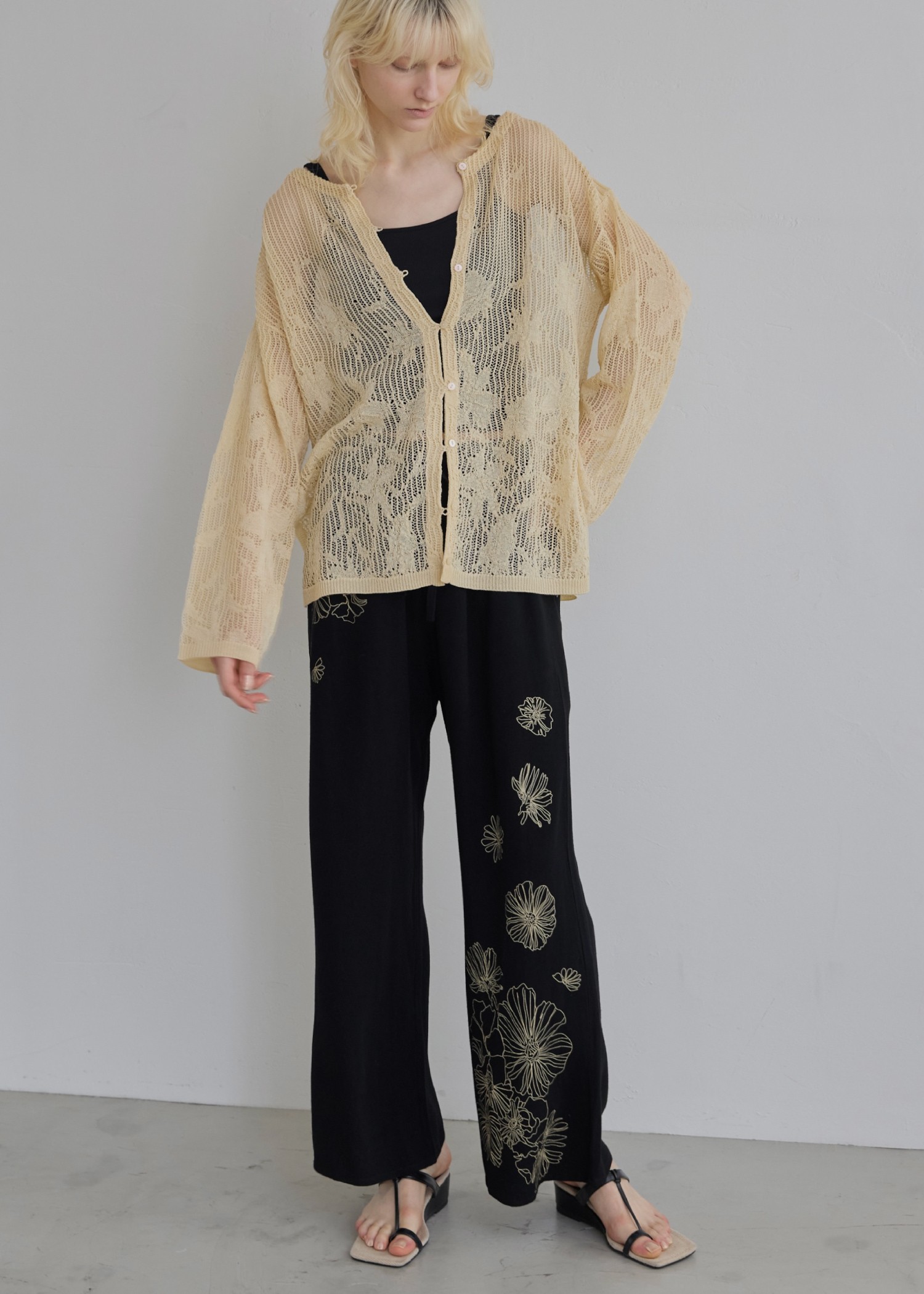 flower print undulate relax PT