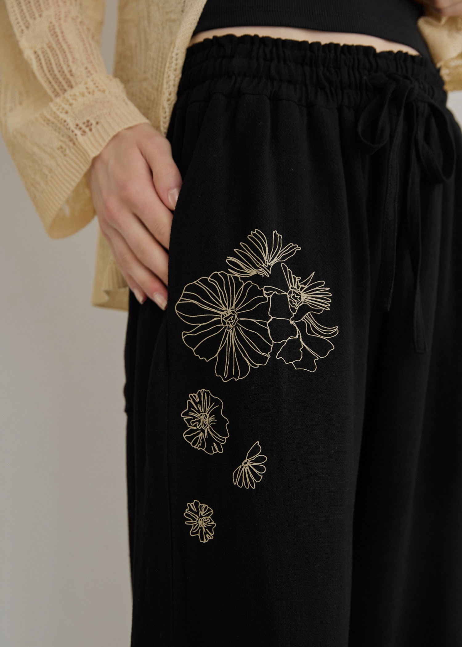 flower print undulate relax PT