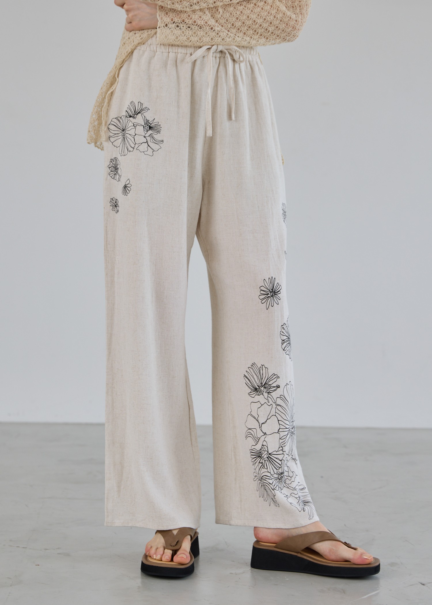 flower print undulate relax PT