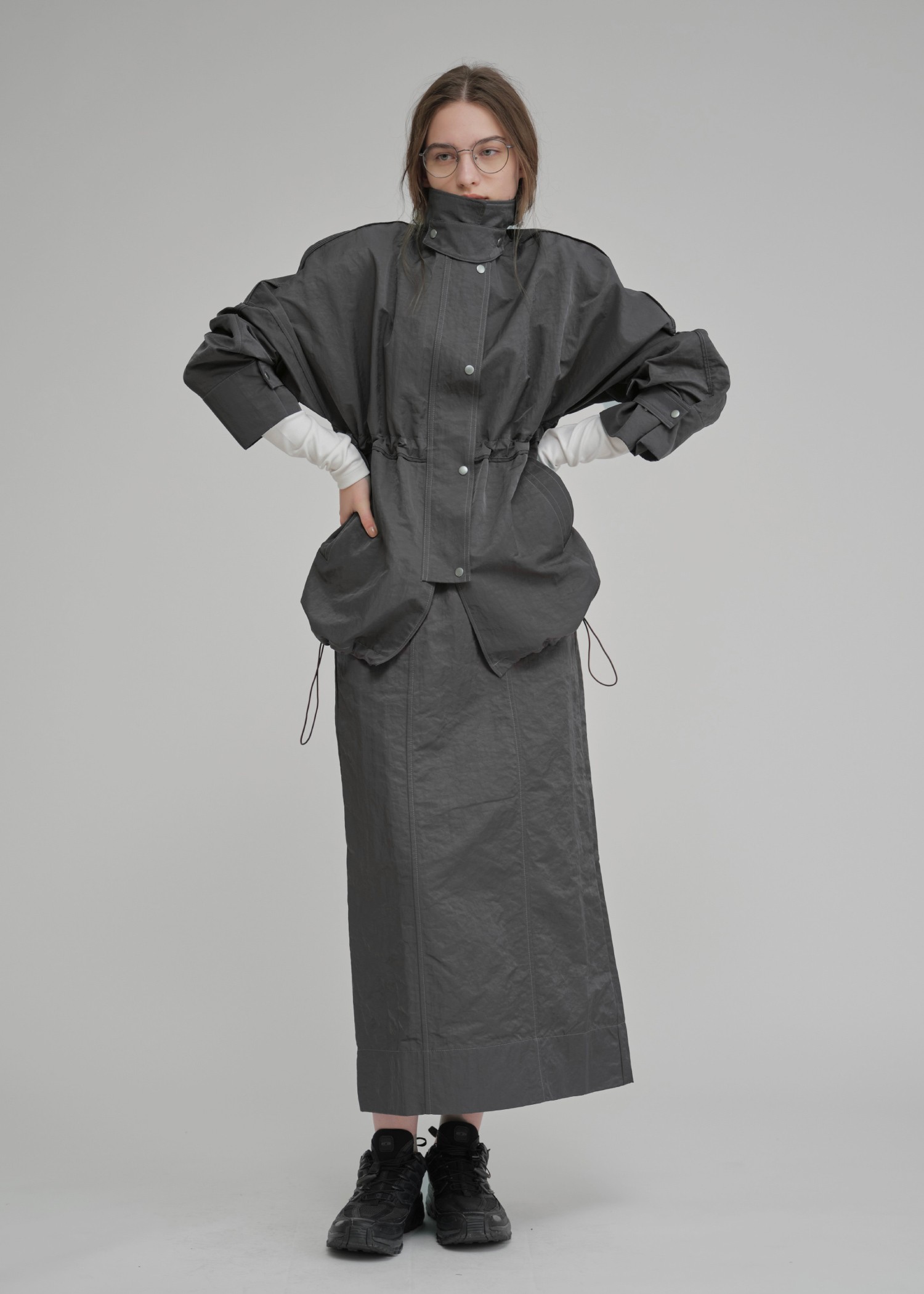 flap pocket bi color stitch pencil nylon SK