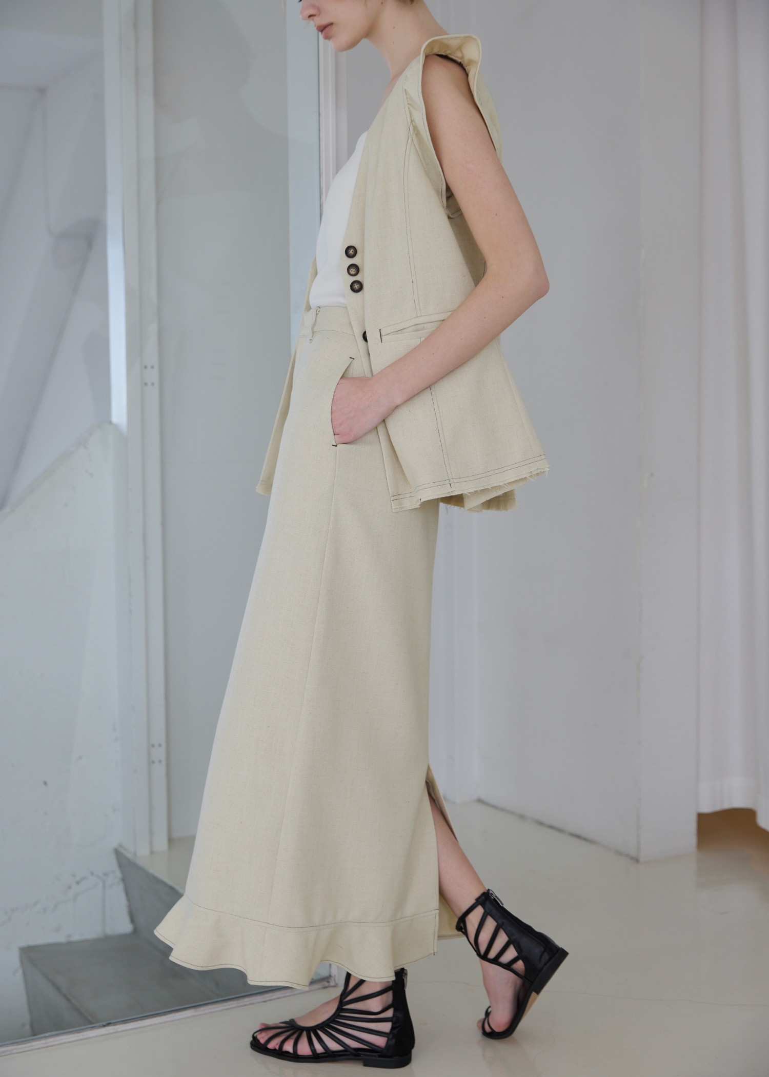 hem frill pencil nep SK