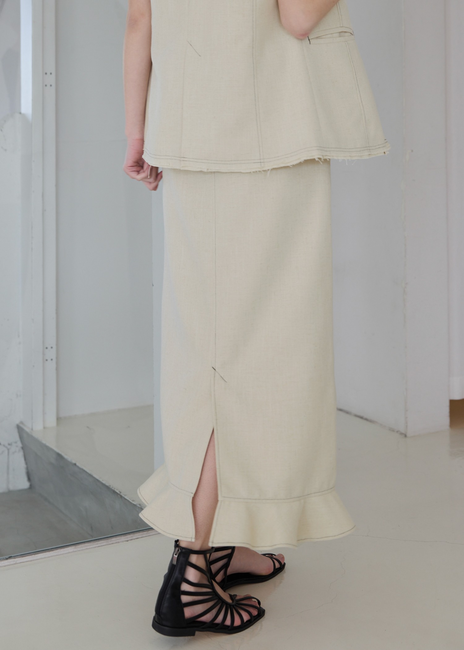 hem frill pencil nep SK