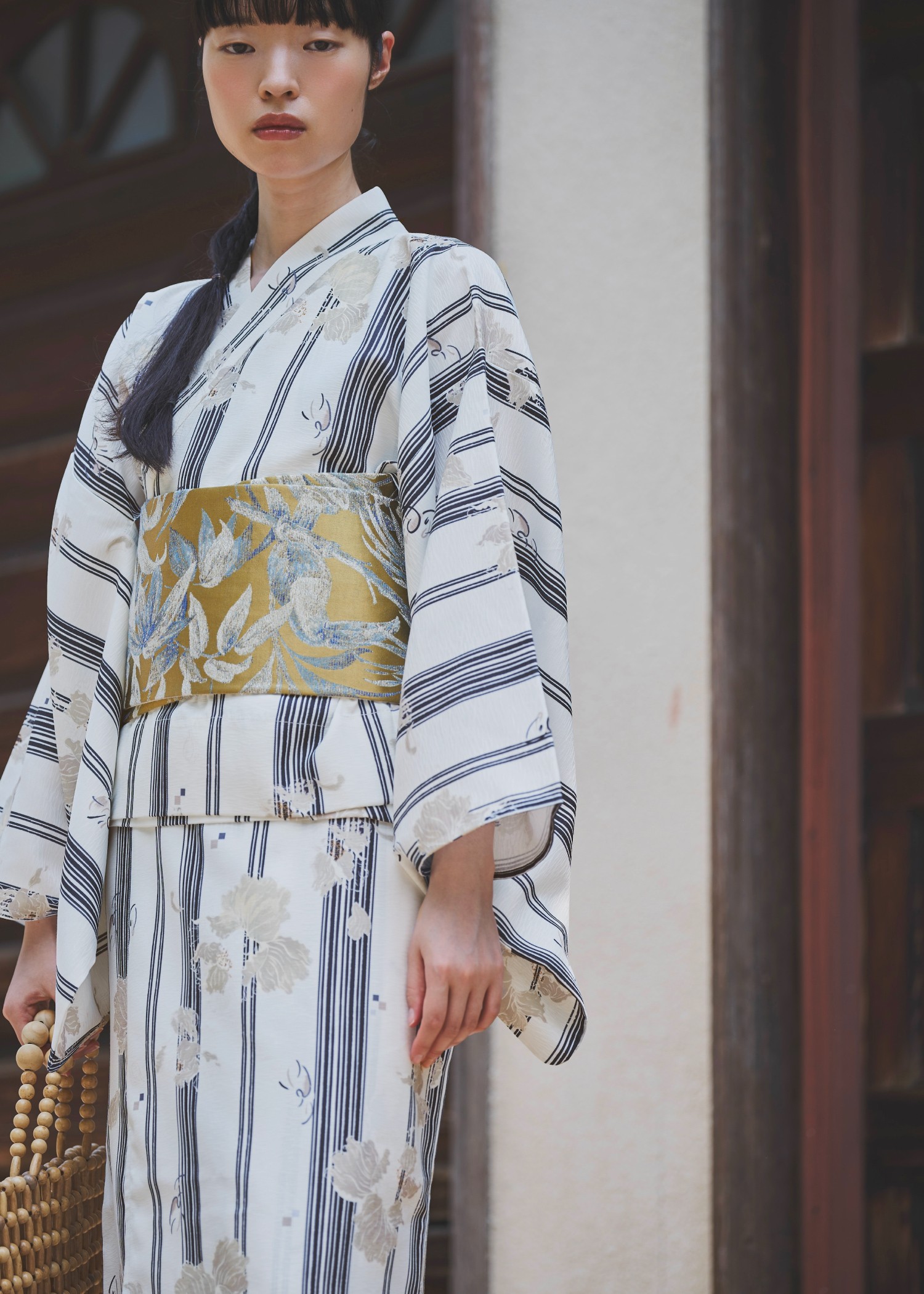 peony stripe separate yukata OP