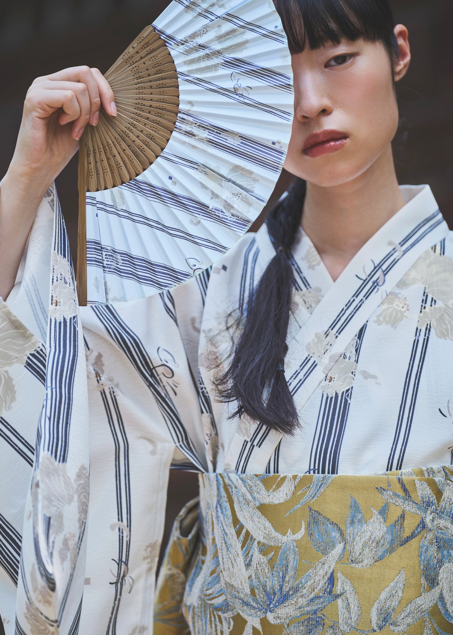 peony stripe separate yukata OP