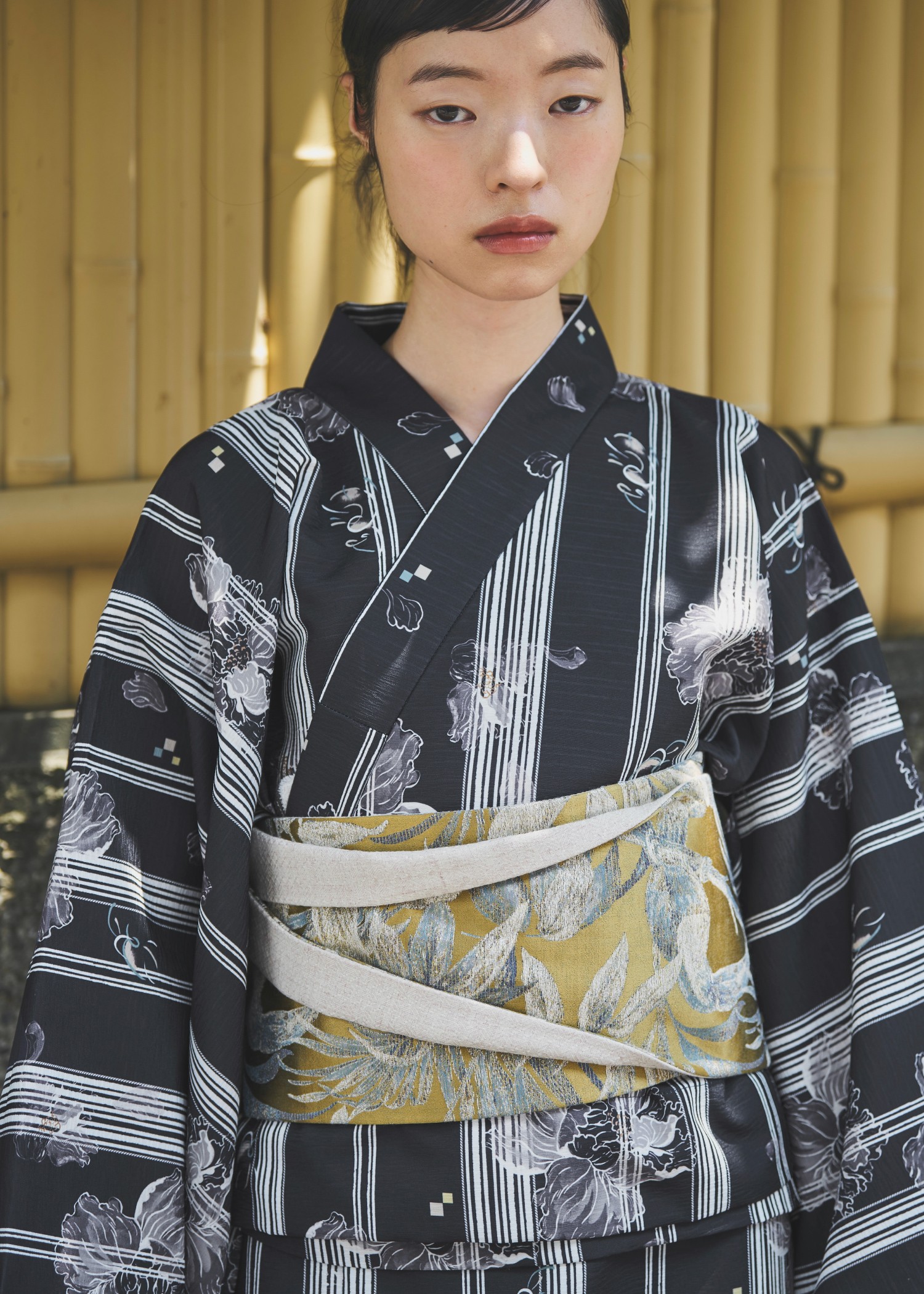 peony stripe separate yukata OP