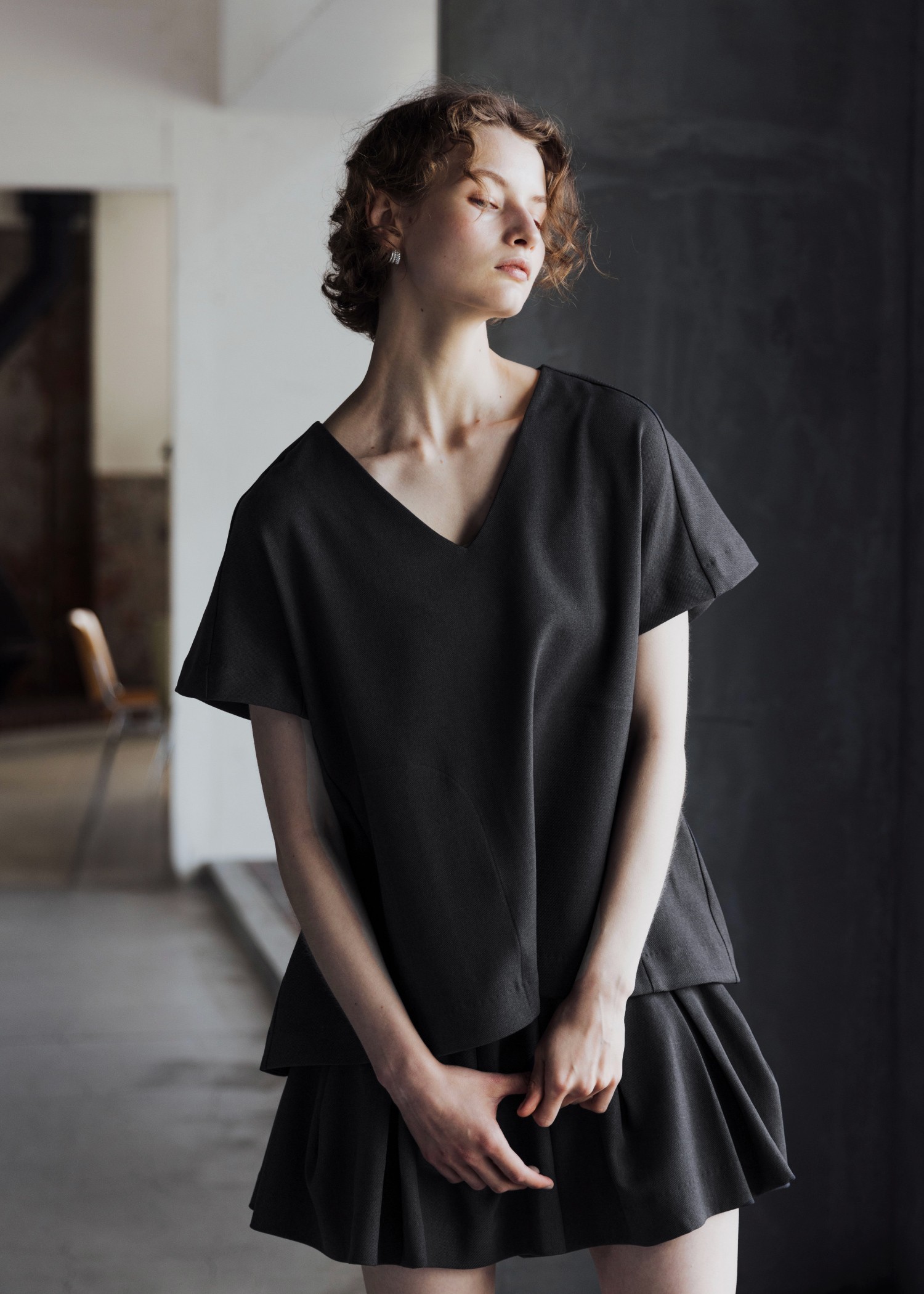 pocket design constructive kaftan tops