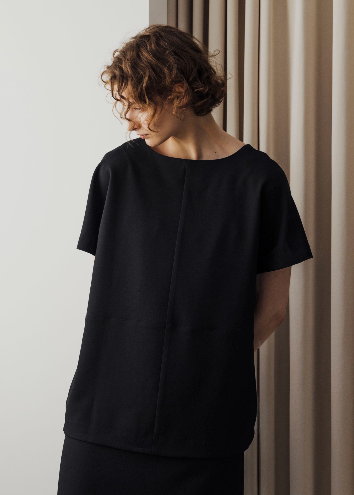 pocket design constructive kaftan tops