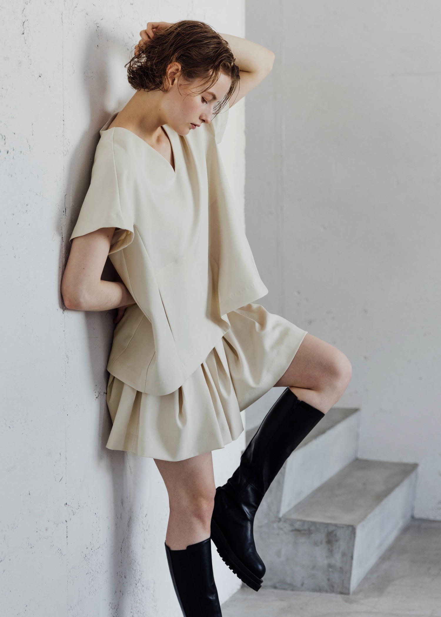 pocket design constructive kaftan tops