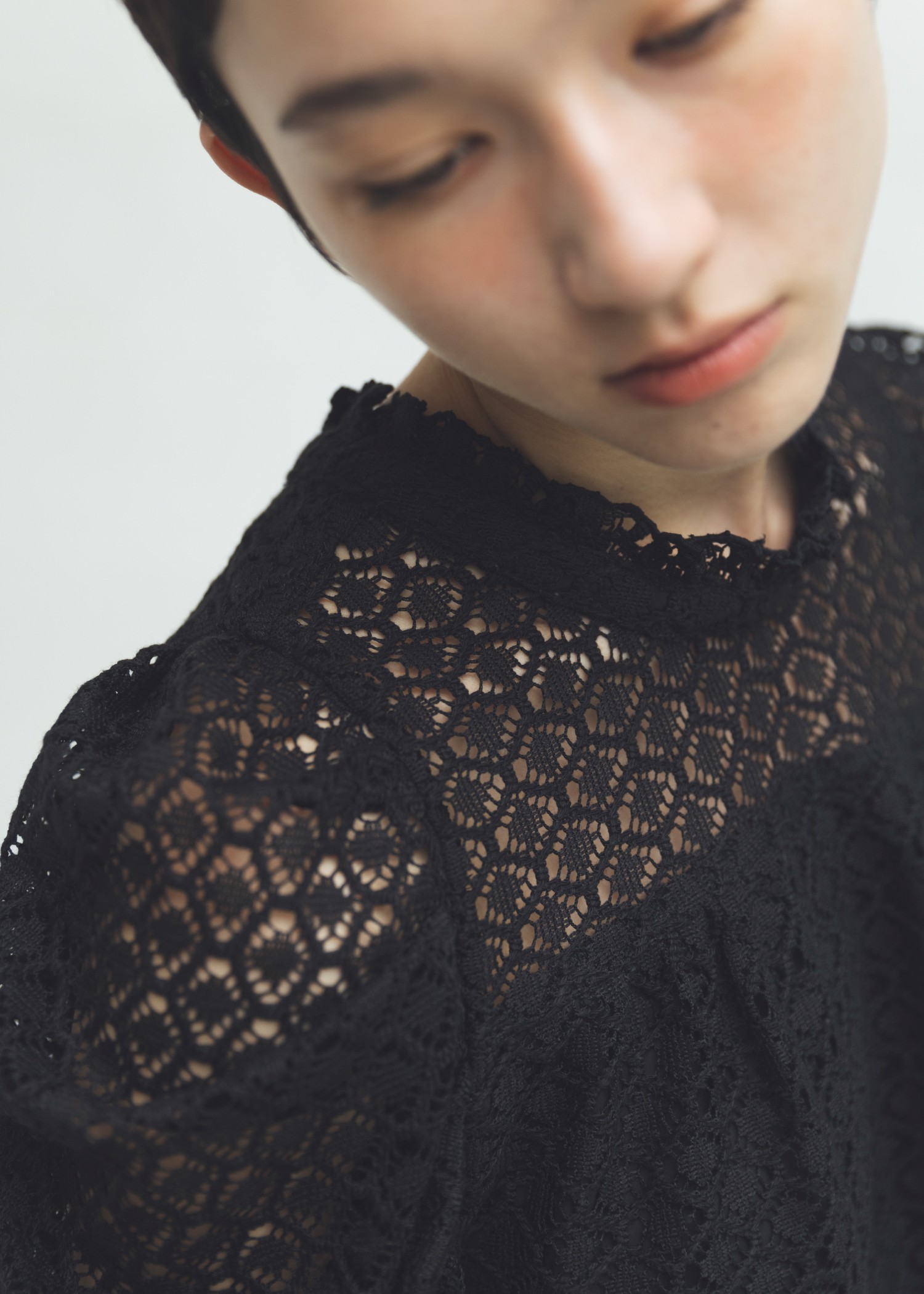 half volume sleeve lace tops