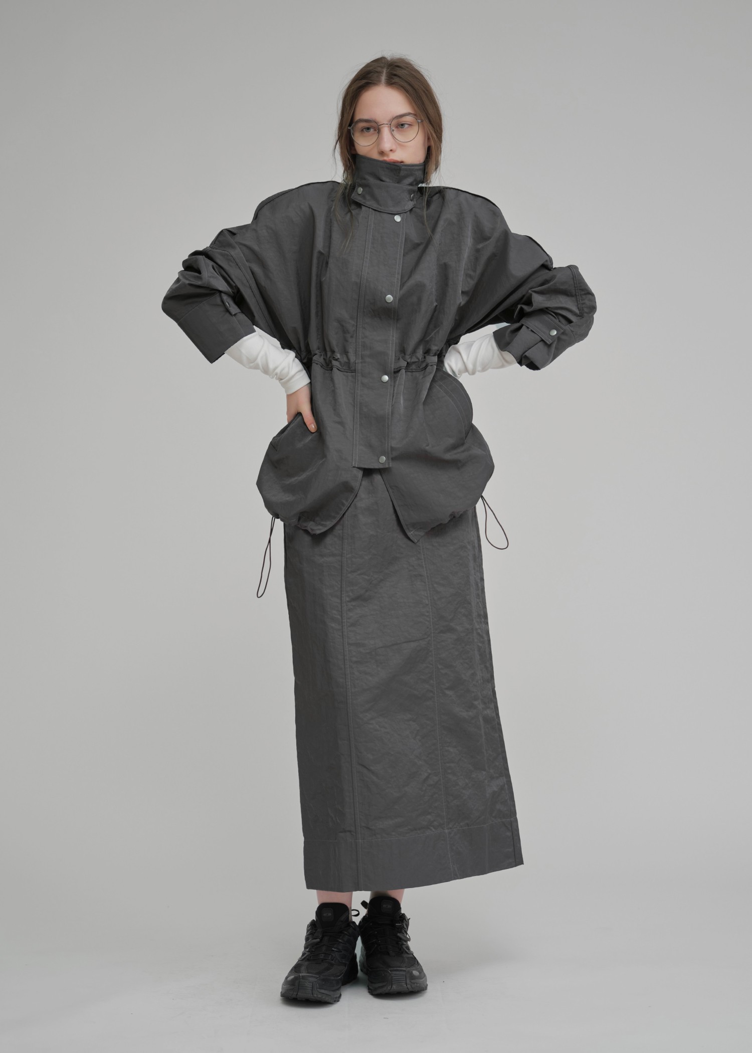 smooth decoration stitch long T