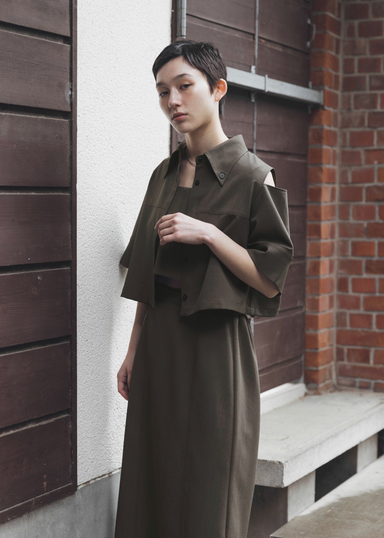 shoulder open short birdseye SH