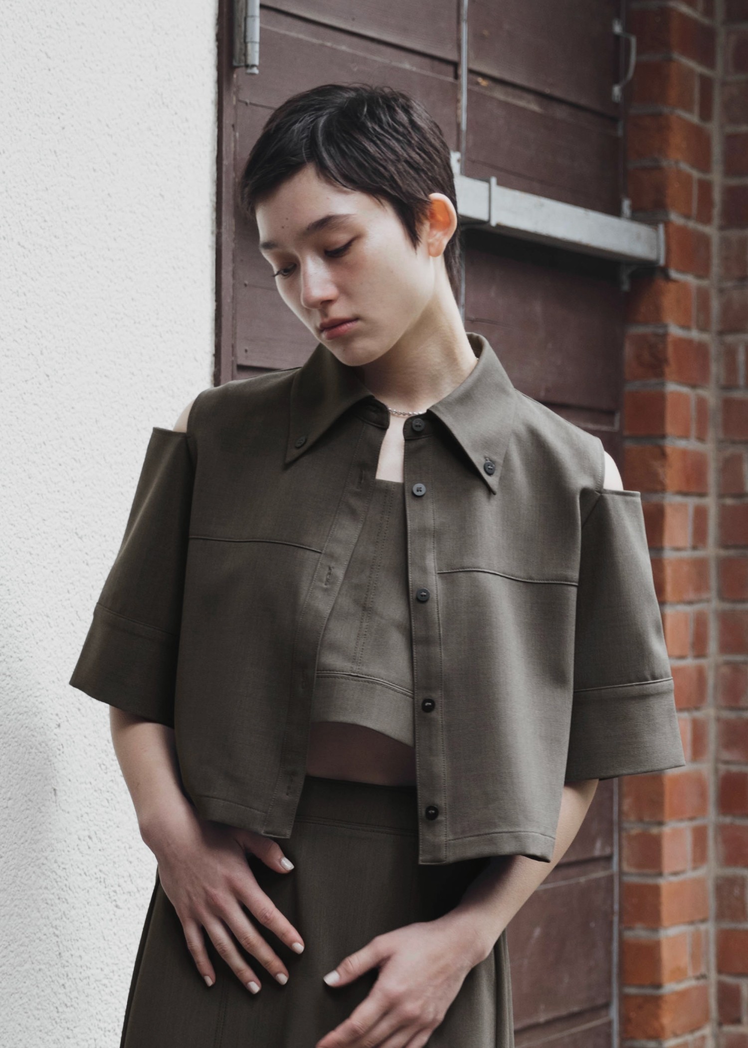 shoulder open short birdseye SH