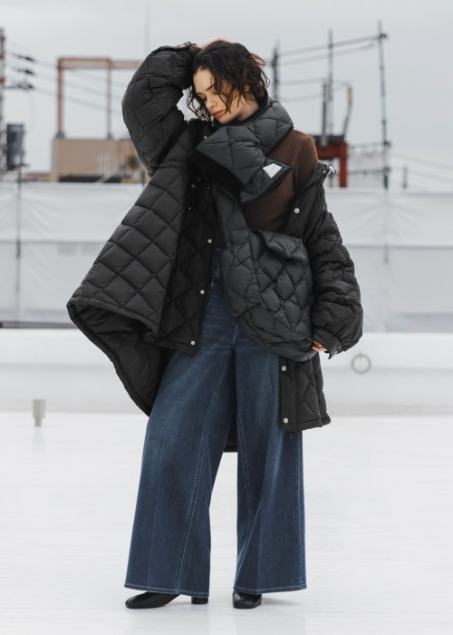 【TAION × WILLFULLY】quilting shoulder down bag