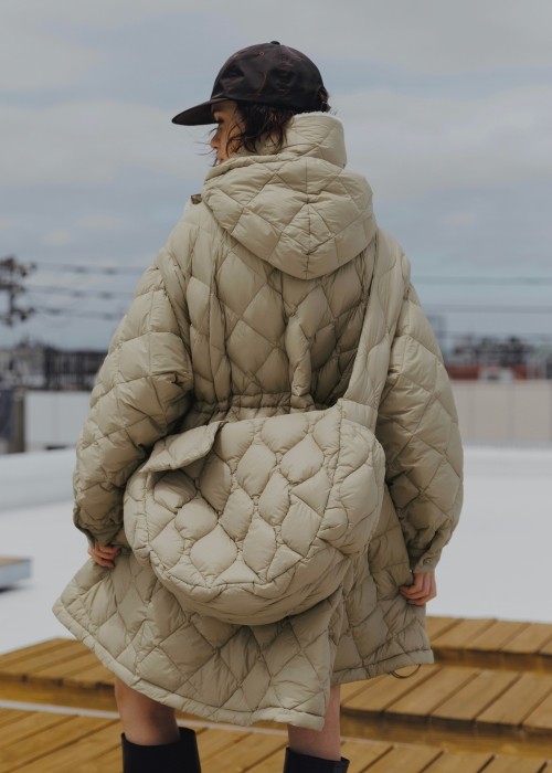 【TAION × WILLFULLY】quilting shoulder down bag