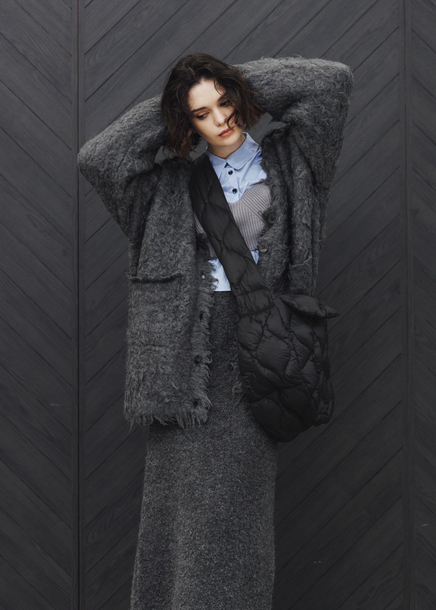 【TAION × WILLFULLY】quilting shoulder down bag